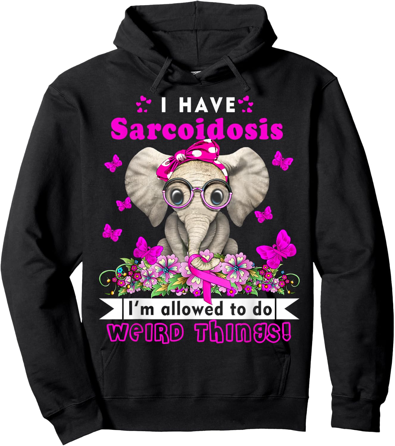 I have Sarcoidosis Awareness Hoodie - Hoodie | Black