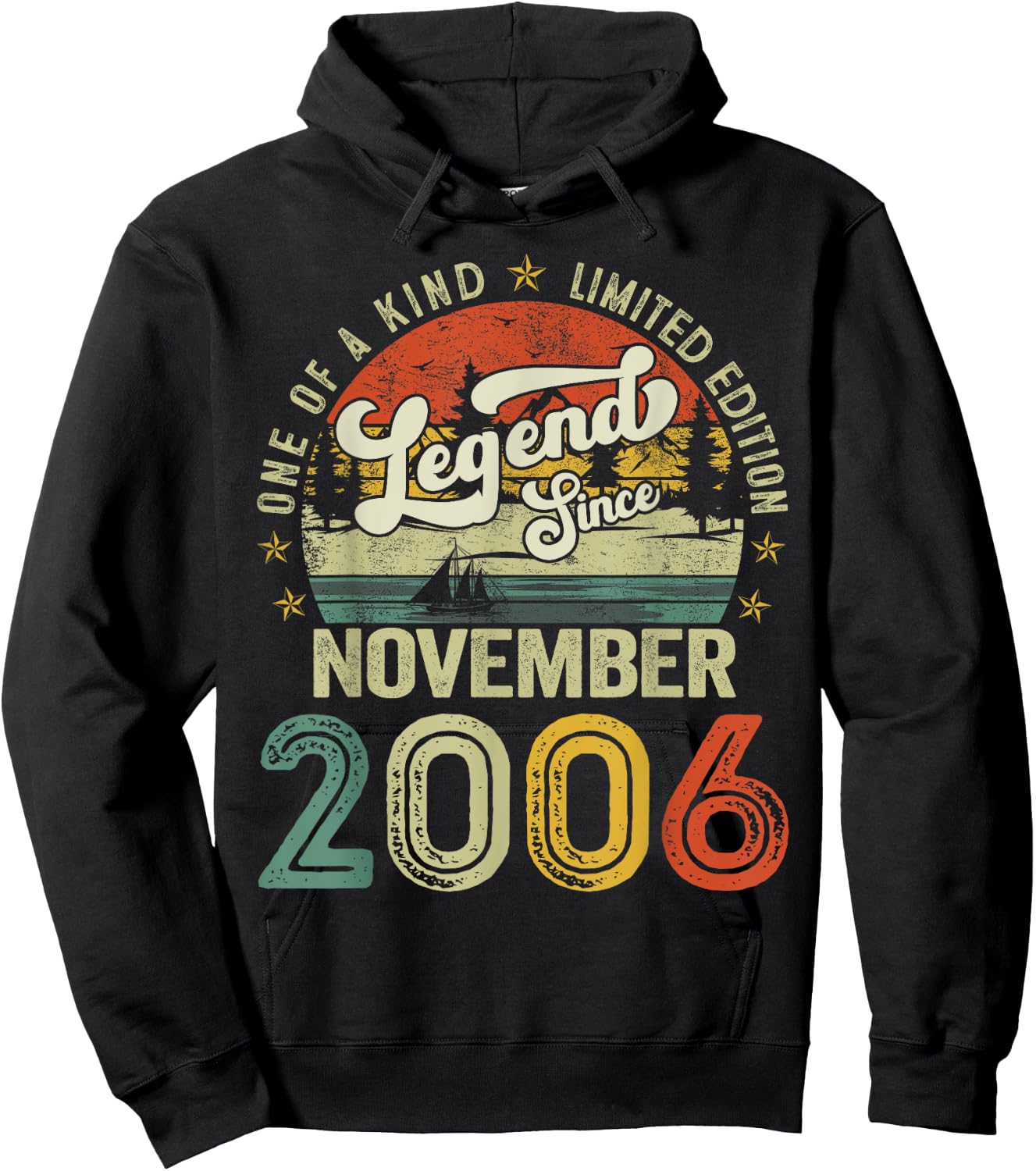 18 Years Old Legend since November 2006 18th Birthday Boys Hoodie - Hoodie | Black