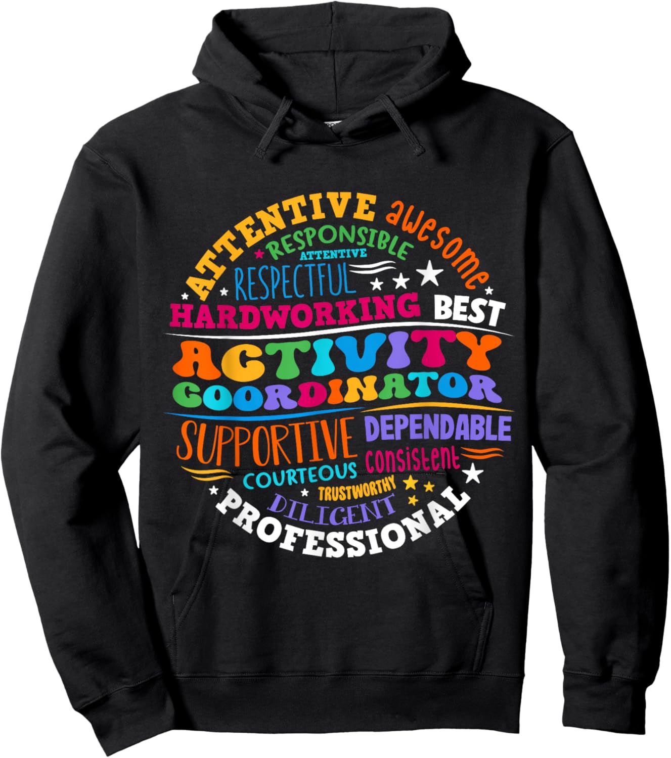Activity Coordinator Assistant Squad Professionals Week Hoodie - Hoodie | Black