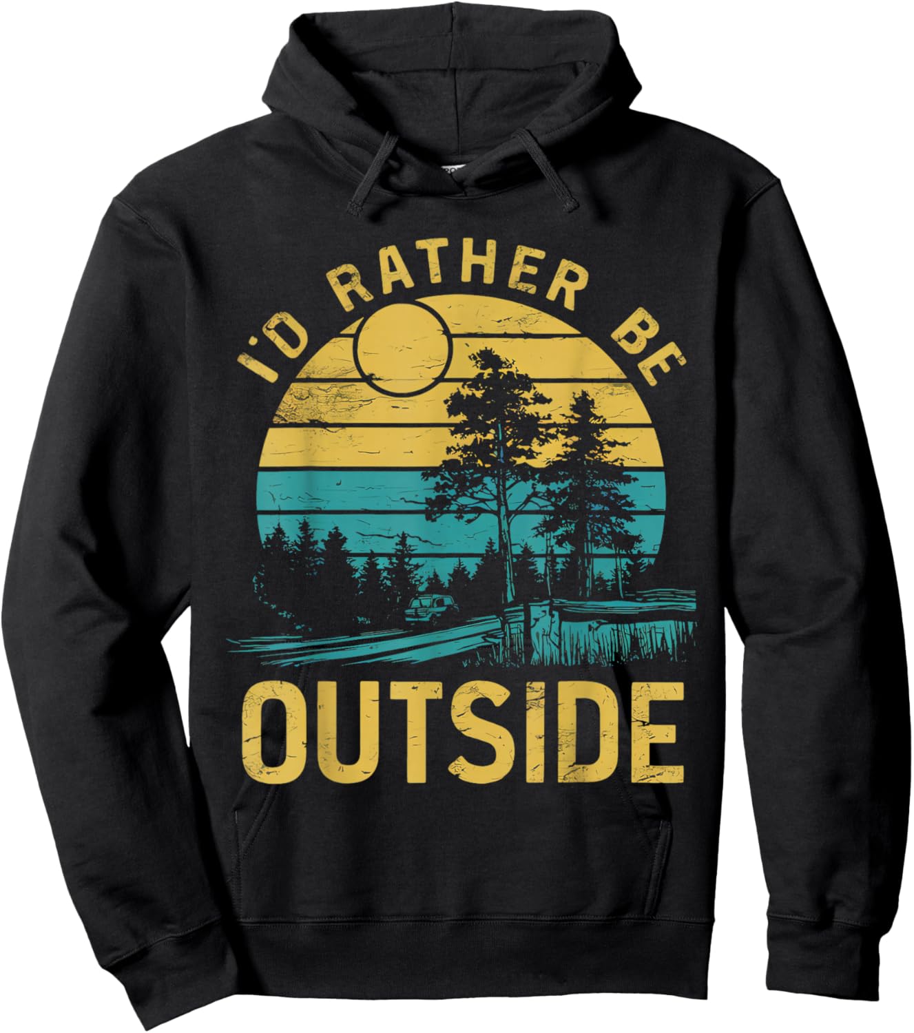 Id Rather Be Outside Hoodie - Hoodie | Black