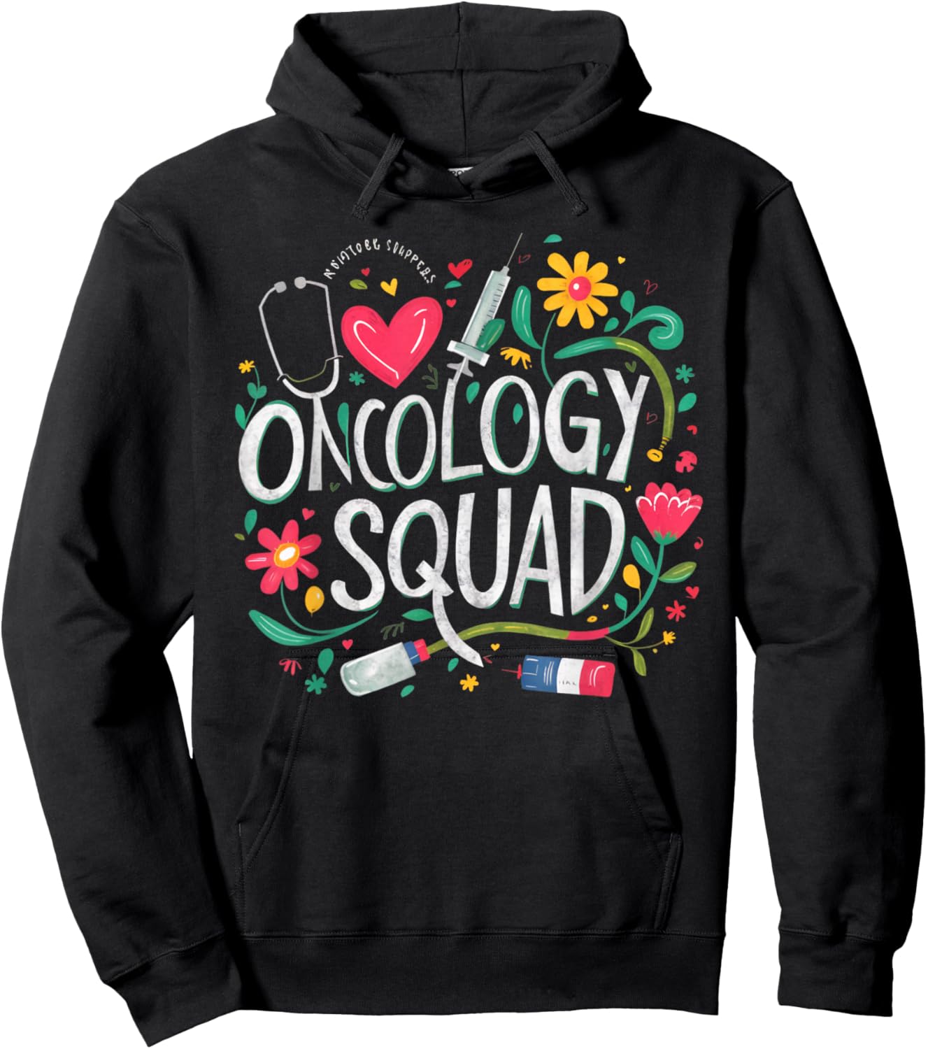 Oncology Squad Oncology Nurse Squad Oncology Crew Hoodie - Hoodie | Black