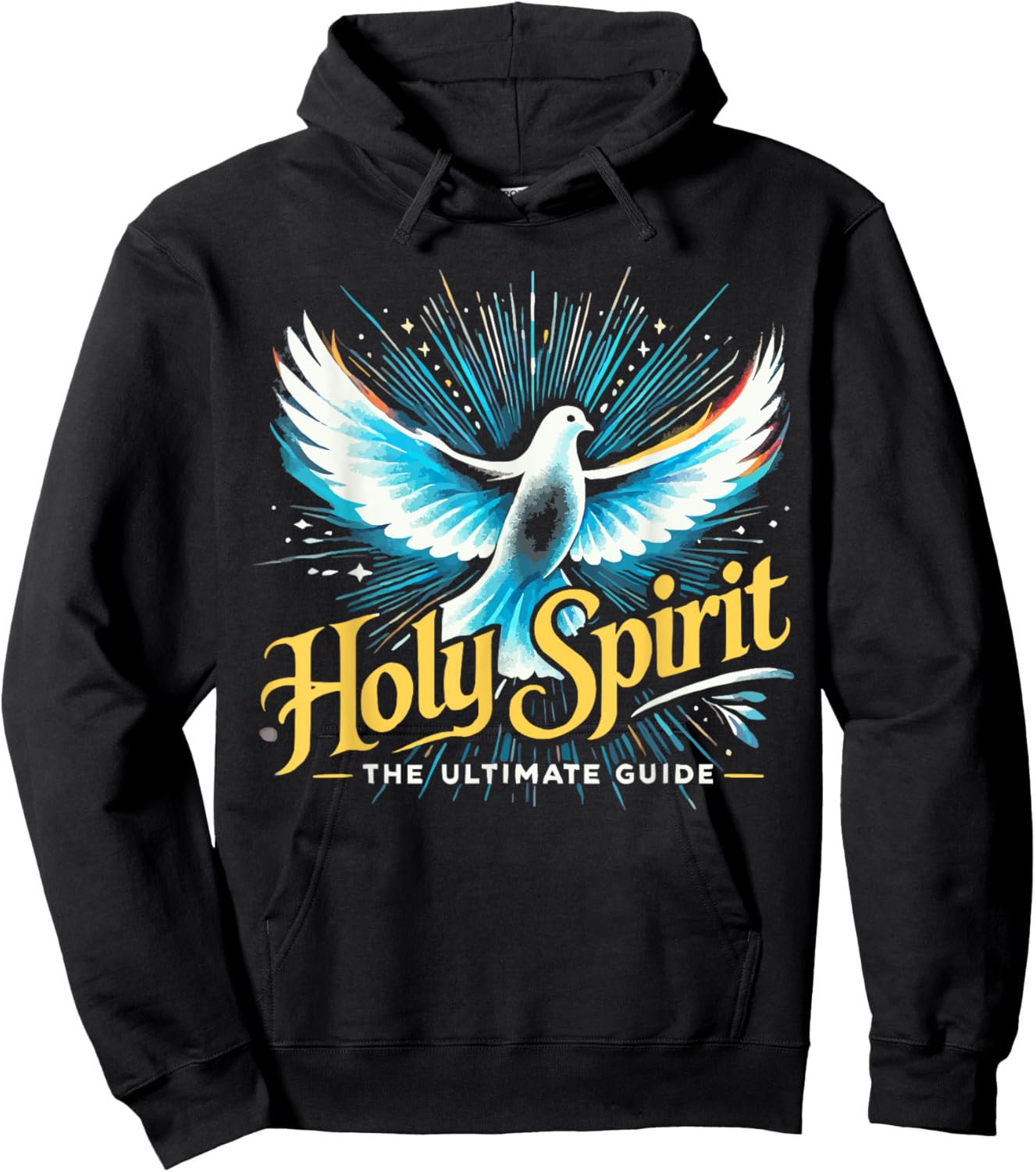 Holy Spirit I Love Jesus Christ Catholic Christian Faith Hoodie - Hoodie | Black