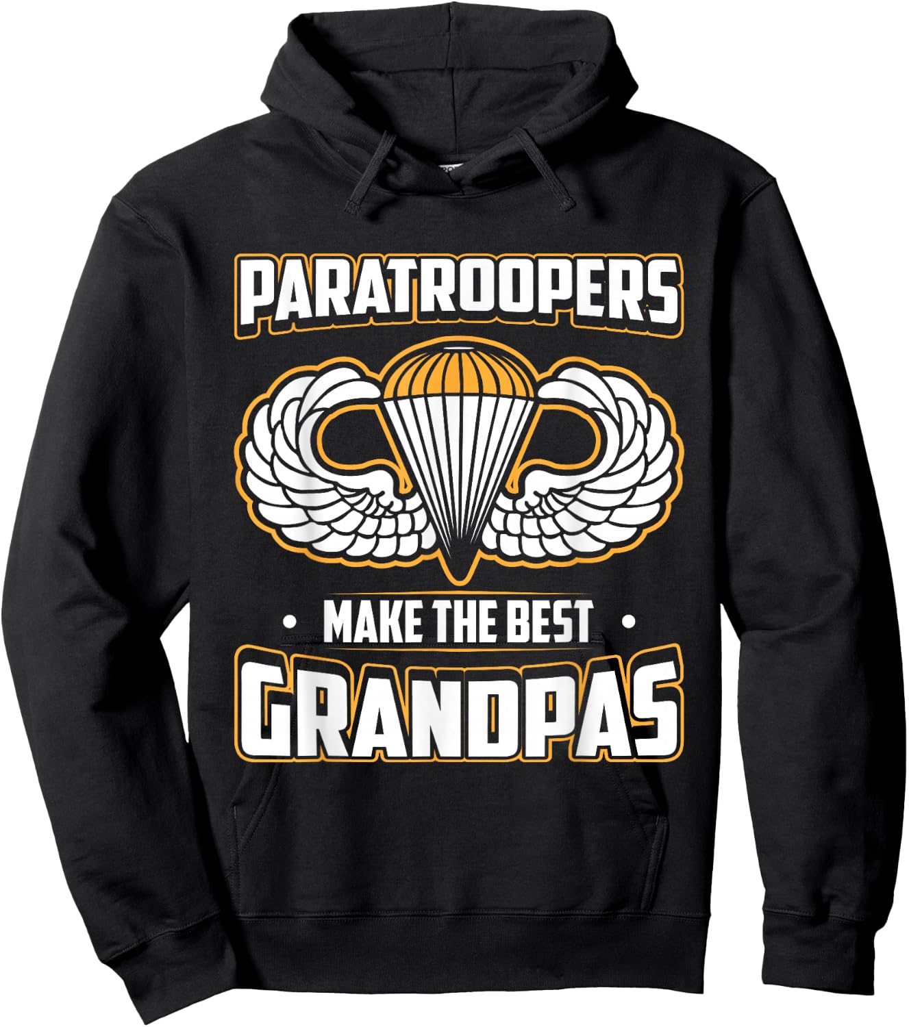 Airborne Paratroopers Make The Best Grandpas T Shirt Hoodie - Hoodie | Black
