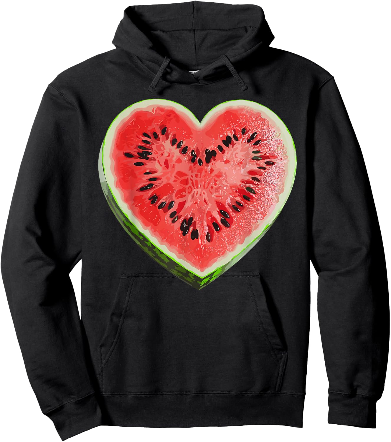 Cool Watermelon Graphic Women Fruit Watermelon Lover Hoodie - Hoodie | Black