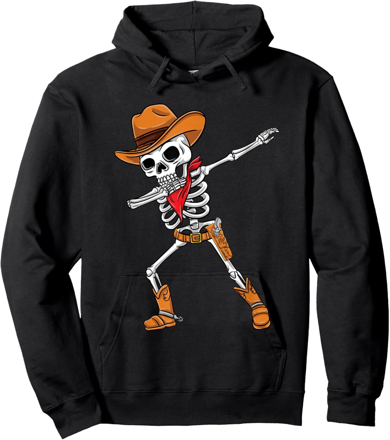 Dabbing Skelett Cowboy Halloween Jungen Hoodie - Hoodie | Black