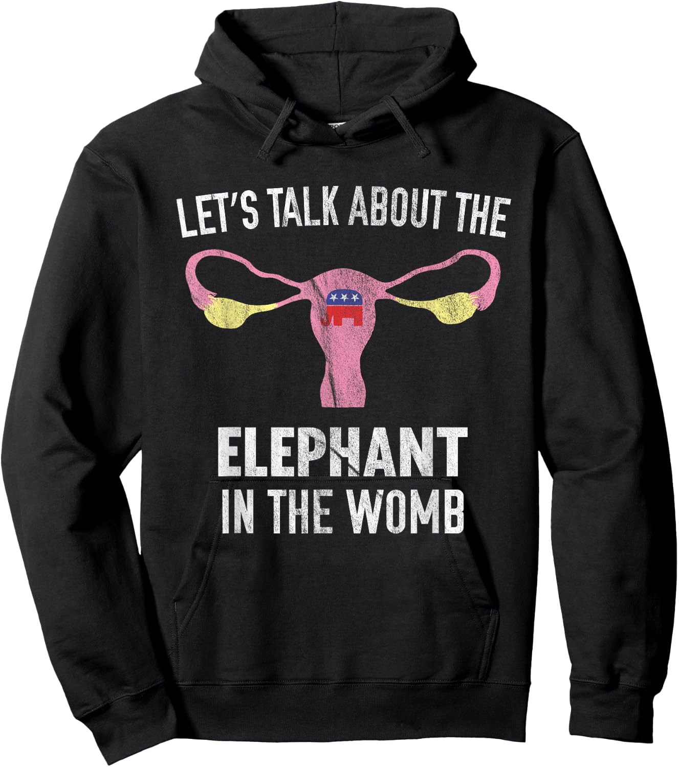 Let's Talk About The Elephant In The Womb Hoodie - Hoodie | Black