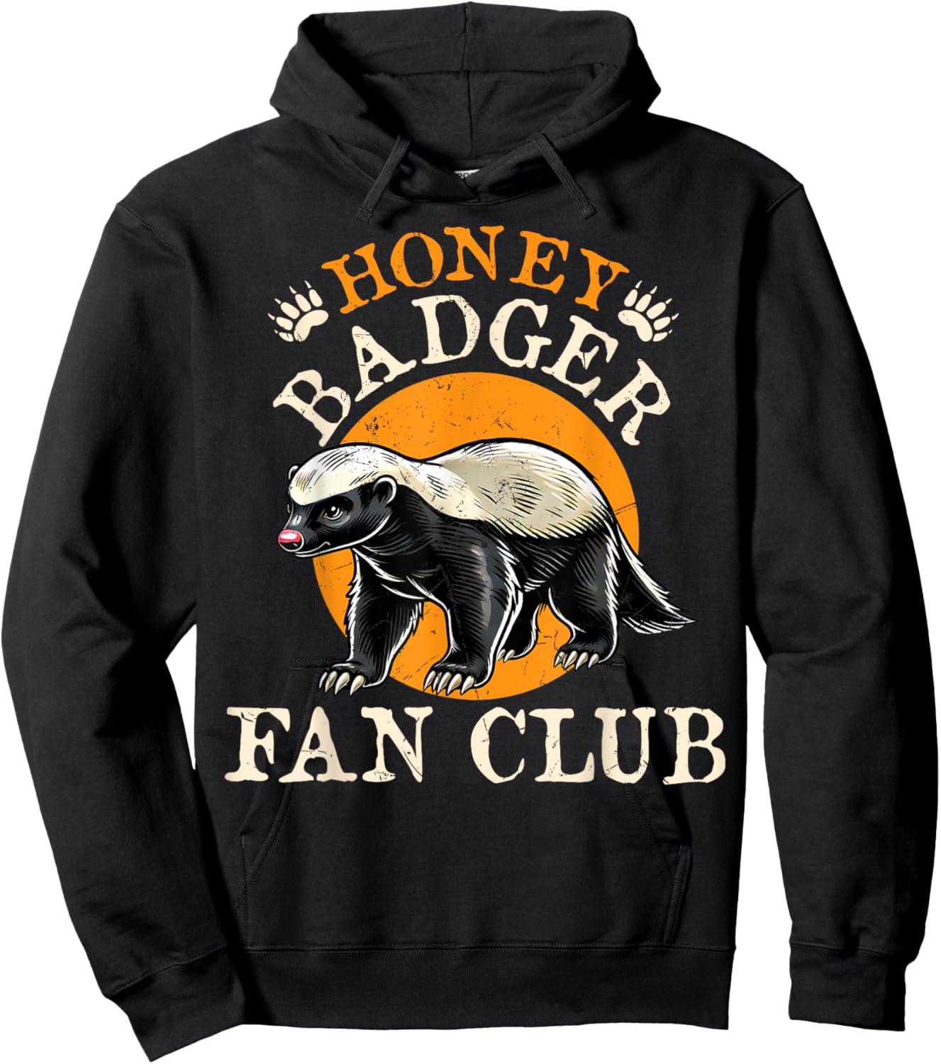 Honey Badger Fan Club - Men Women Honey Badger Lover Hoodie - Hoodie | Black