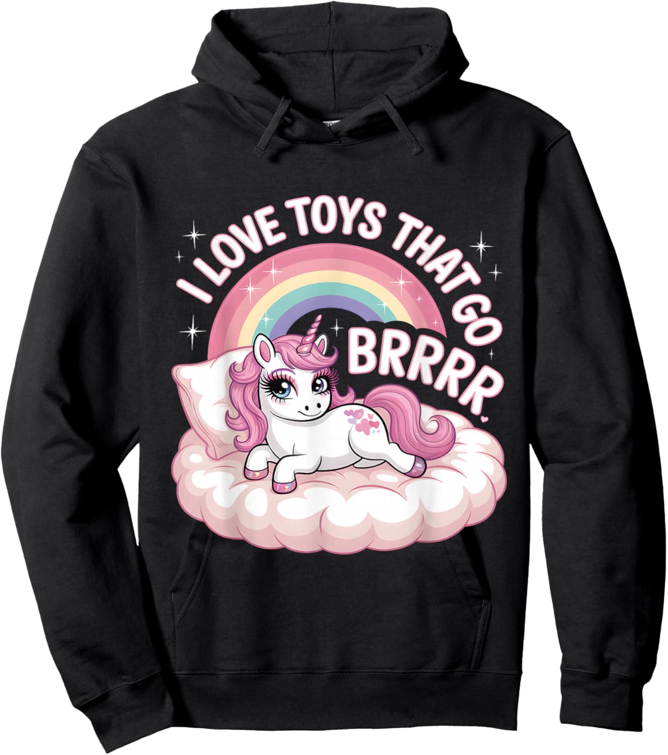 I Love Toys That Go Brrr Peinlicher Humor für Erwachsene Hoodie - Hoodie | Black