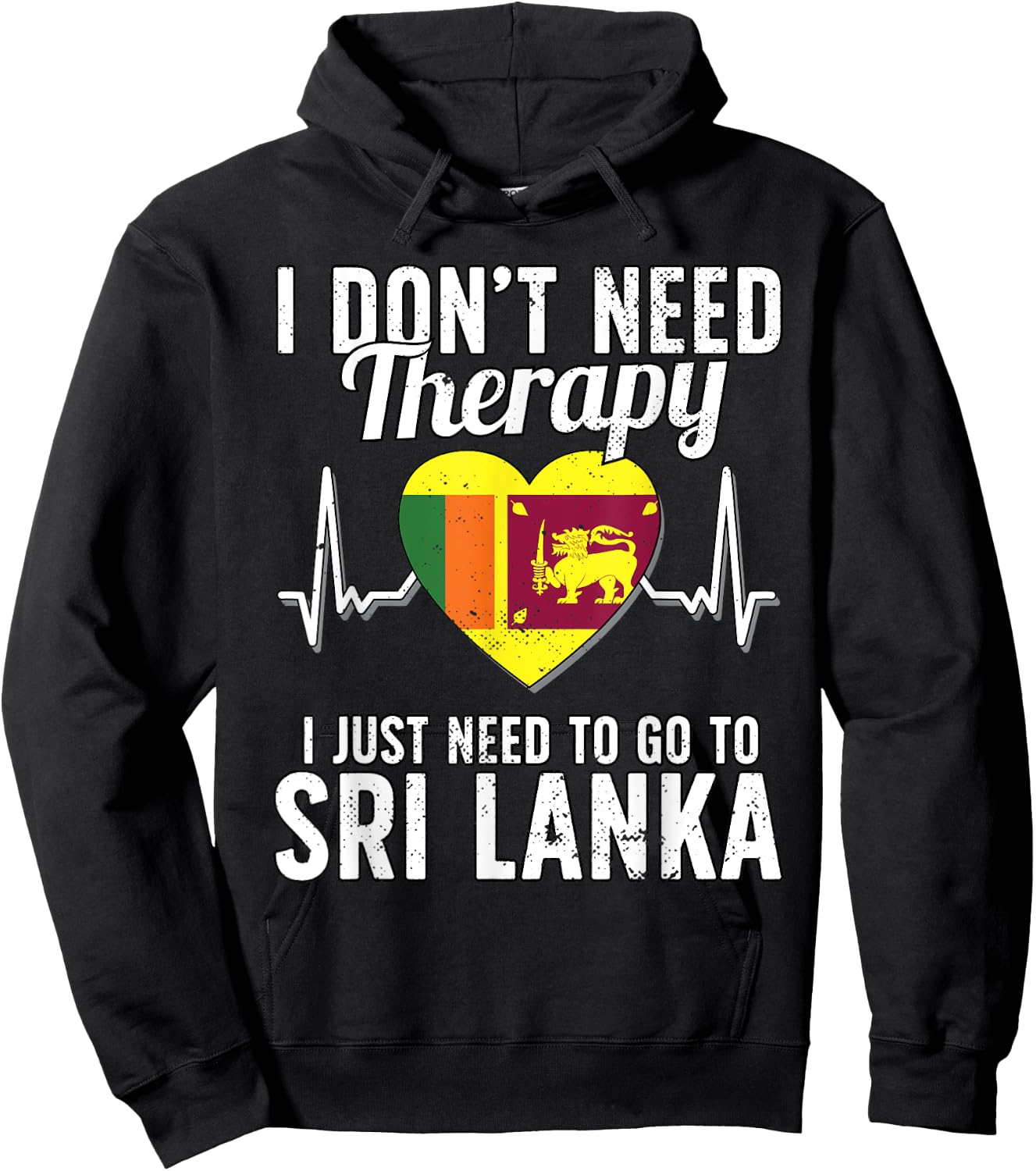 Sri Lanka Flag I Vacation Sri Lanka Hoodie - Hoodie | Black