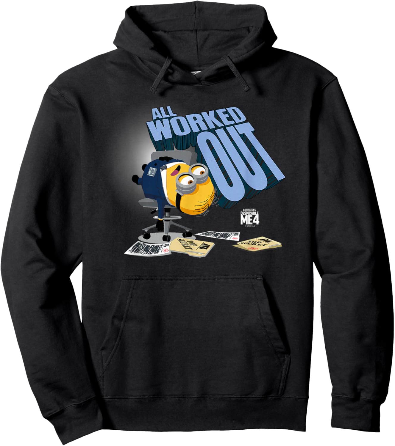 Minions Despicable Me 4 AVL All Worked Out Hoodie - Hoodie | Black