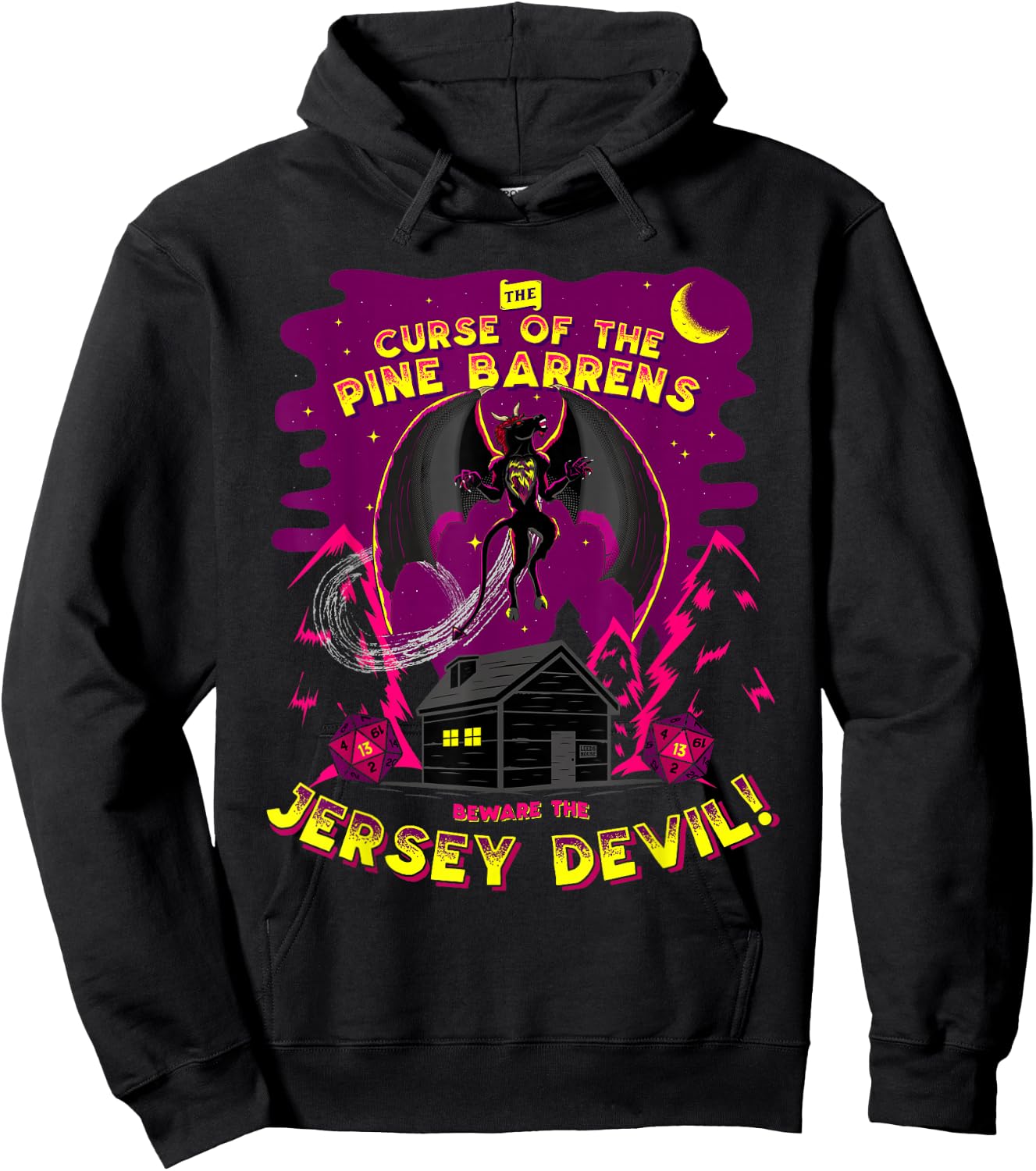 Epic Curse of the Jersey Devil Cryptids of New Jersey Hoodie - Hoodie | Black