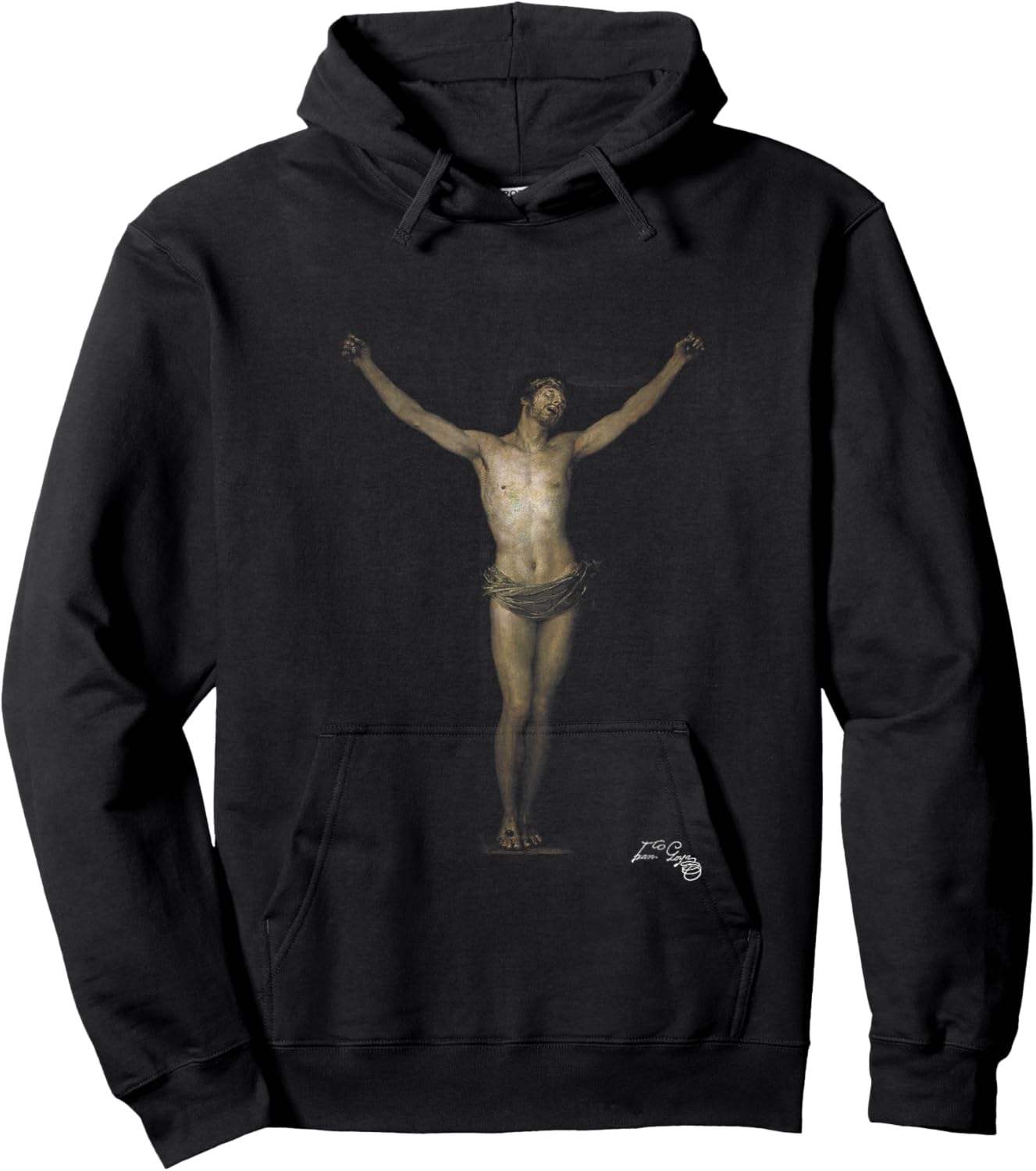 Francisco Goya - Jesus Christ on the Cross Art Crucifix Hoodie - Hoodie | Black