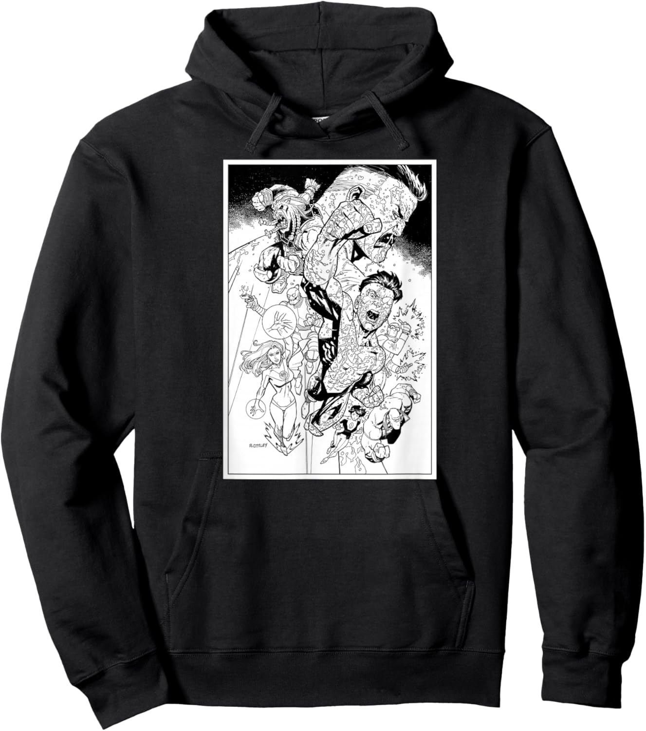 Invincible Character Montage Hoodie - Hoodie | Black