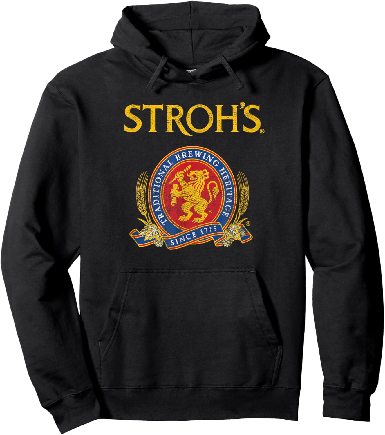 Stroh's Vintage Style - Logo Hoodie - Hoodie | Black