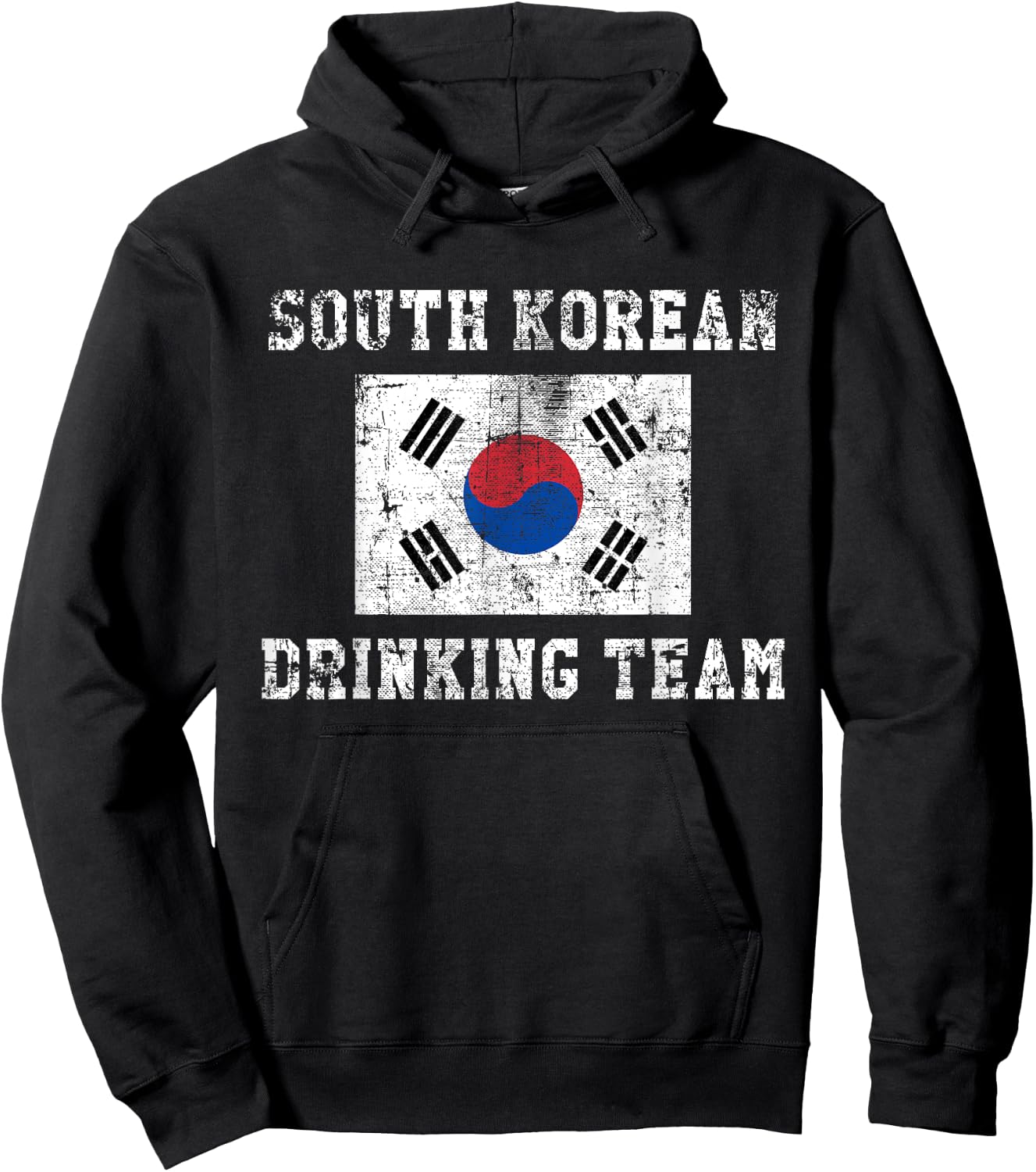 South Korean Drinking Team Funny National Pride Gift Hoodie - Hoodie | Black