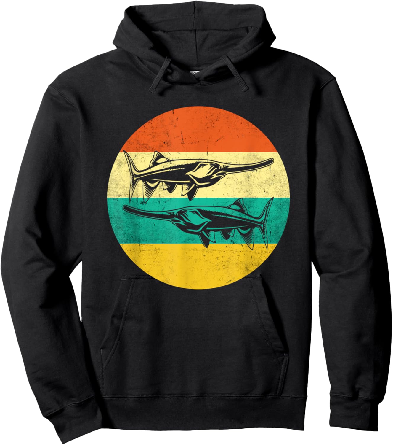 Vintage Love Paddlefish Vintage Paddlefish Hoodie - Hoodie | Black