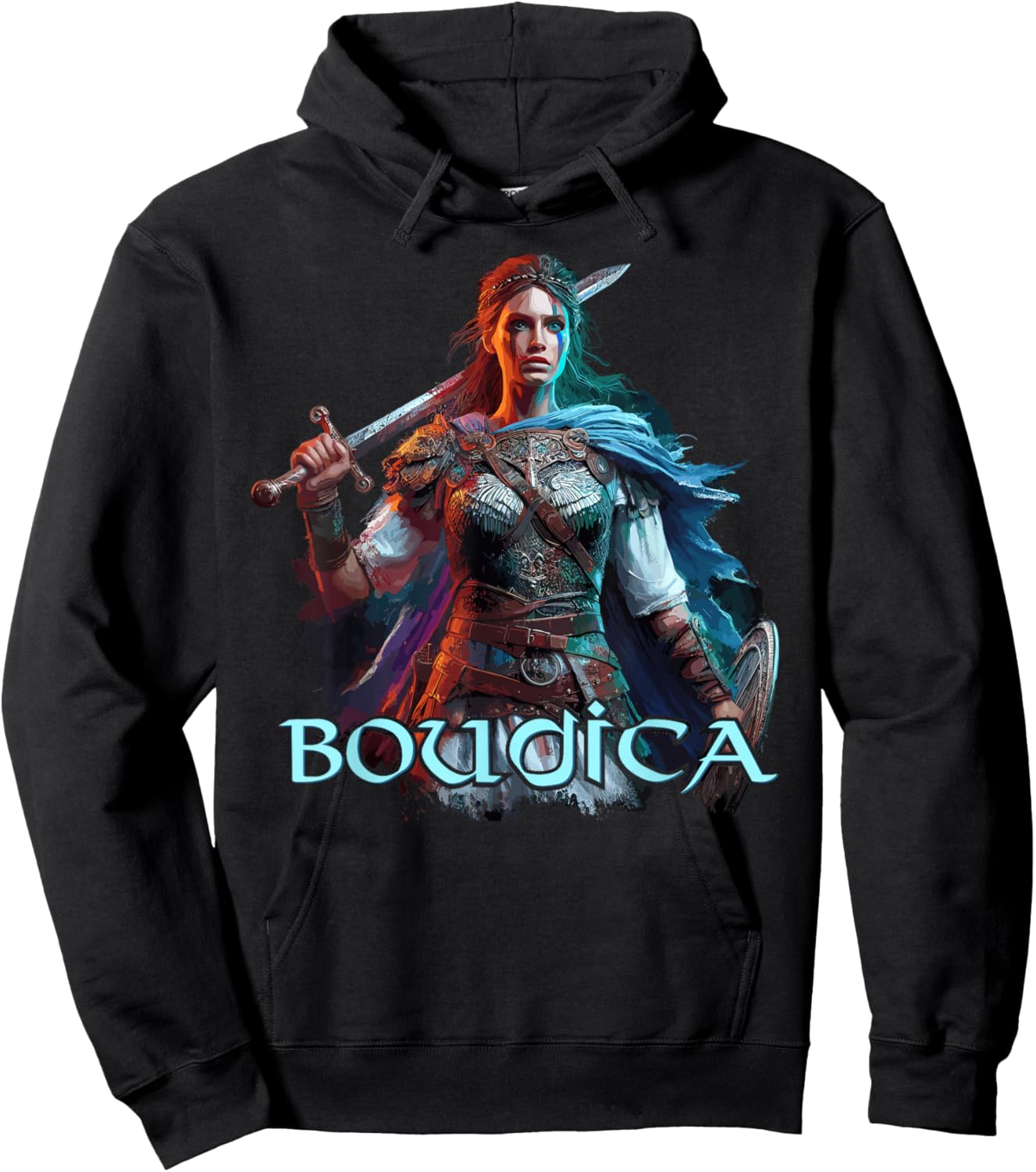 Boudica Boudicca Queen British England Roman Empire History Hoodie - Hoodie | Black