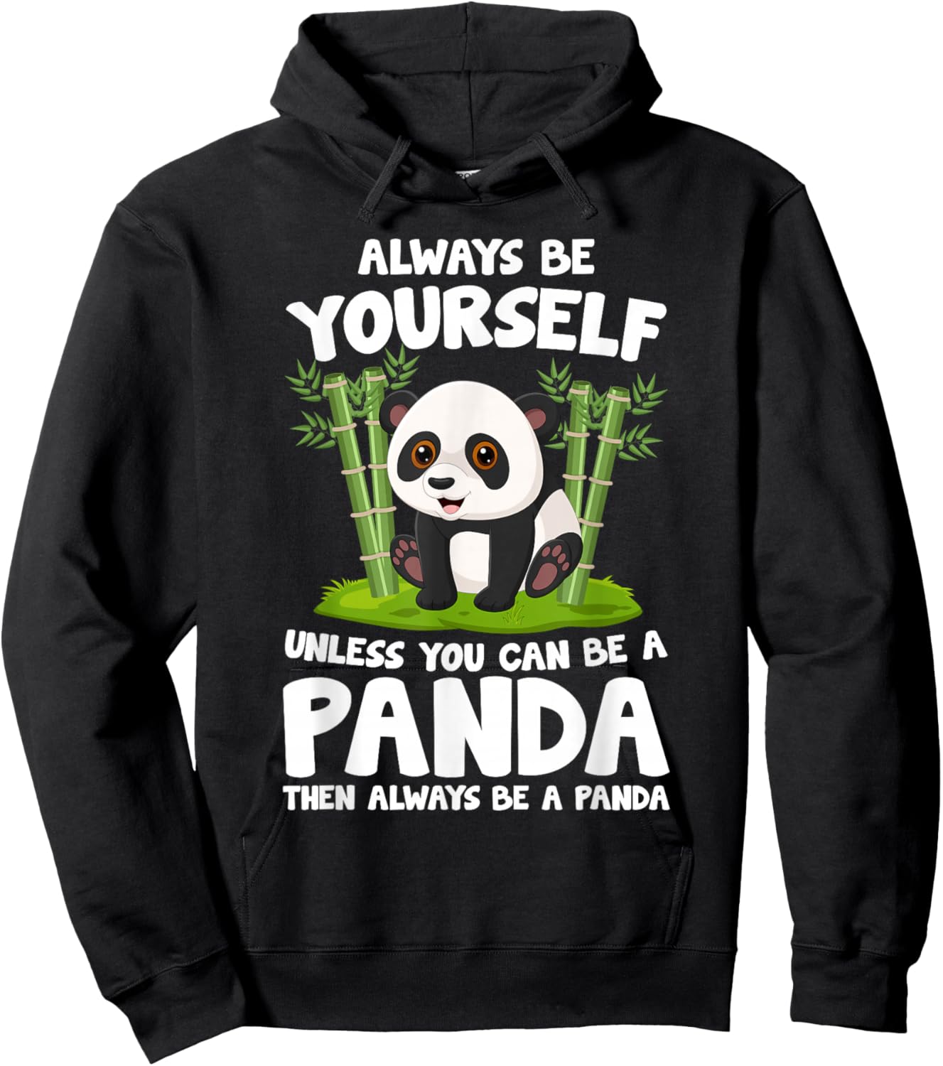 Kids Pandas Always Be Yourself Unless You Can Be A Panda Hoodie - Hoodie | Black