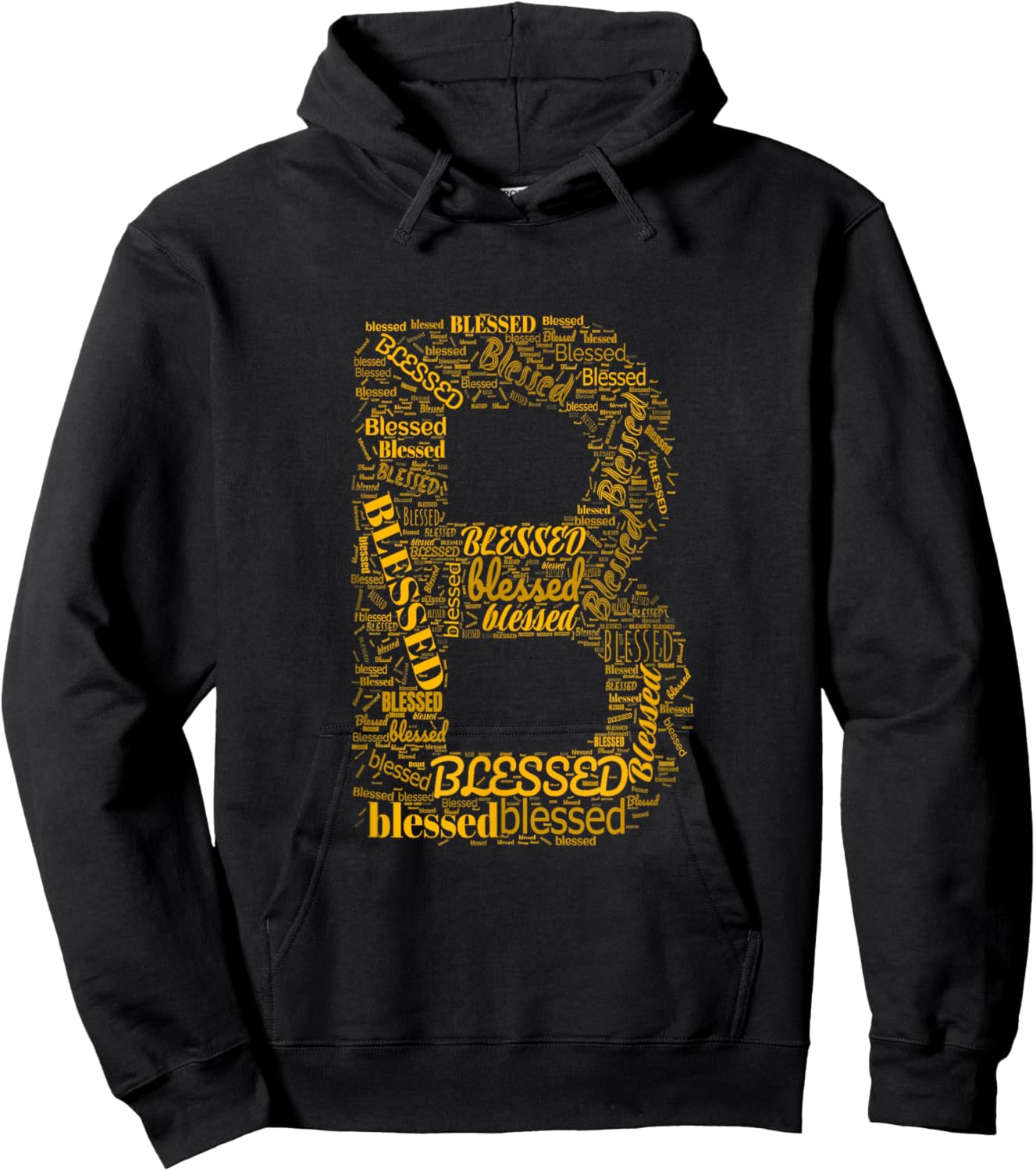 University Varsity-Gold B - Blessed In Countless Ways Hoodie - Hoodie | Black