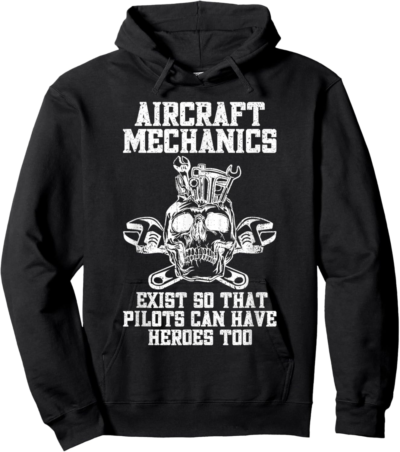 Airplane Mechanic Aircraft Maintenance Pilot Technician Hoodie - Hoodie | Black