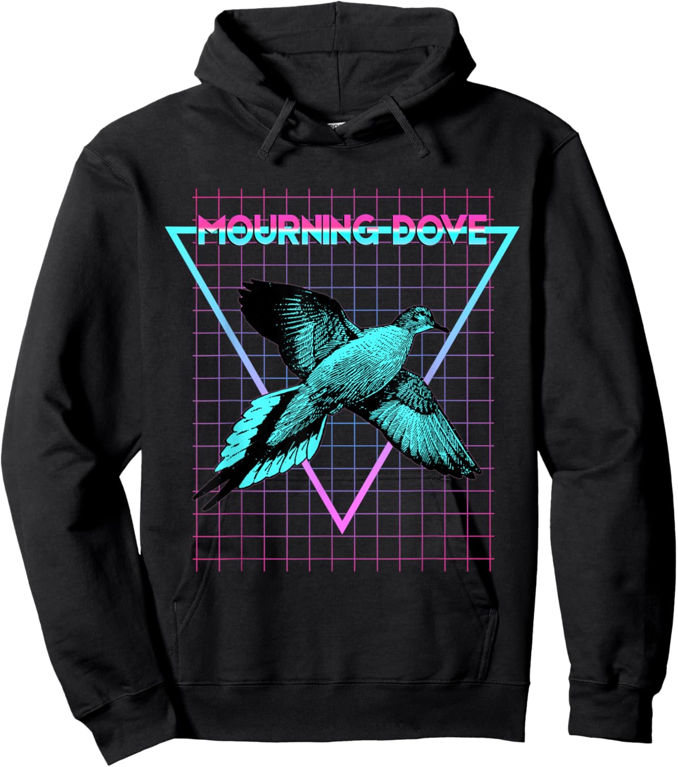 Mourning Dove Aesthetic Retro Dove Hoodie - Hoodie | Black