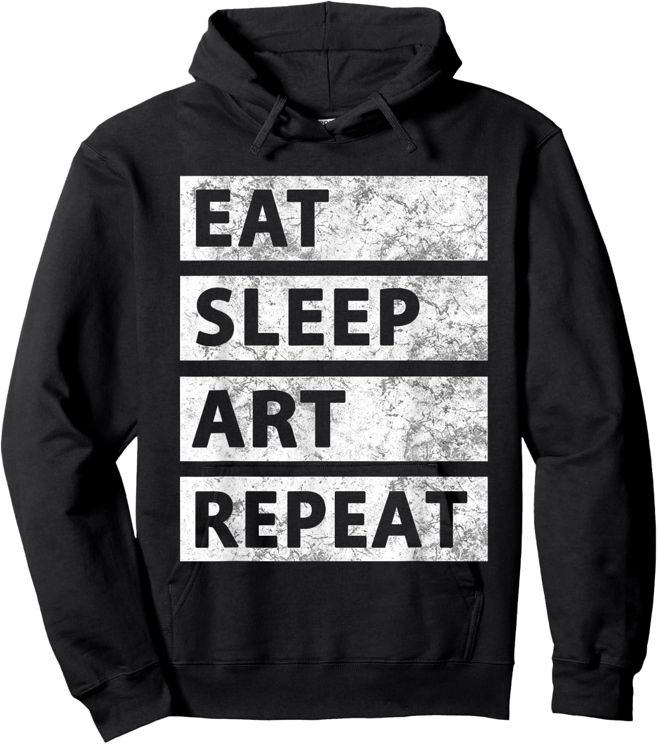Art Painting Artist Gift Eat Sleep Art Hoodie - Hoodie | Black