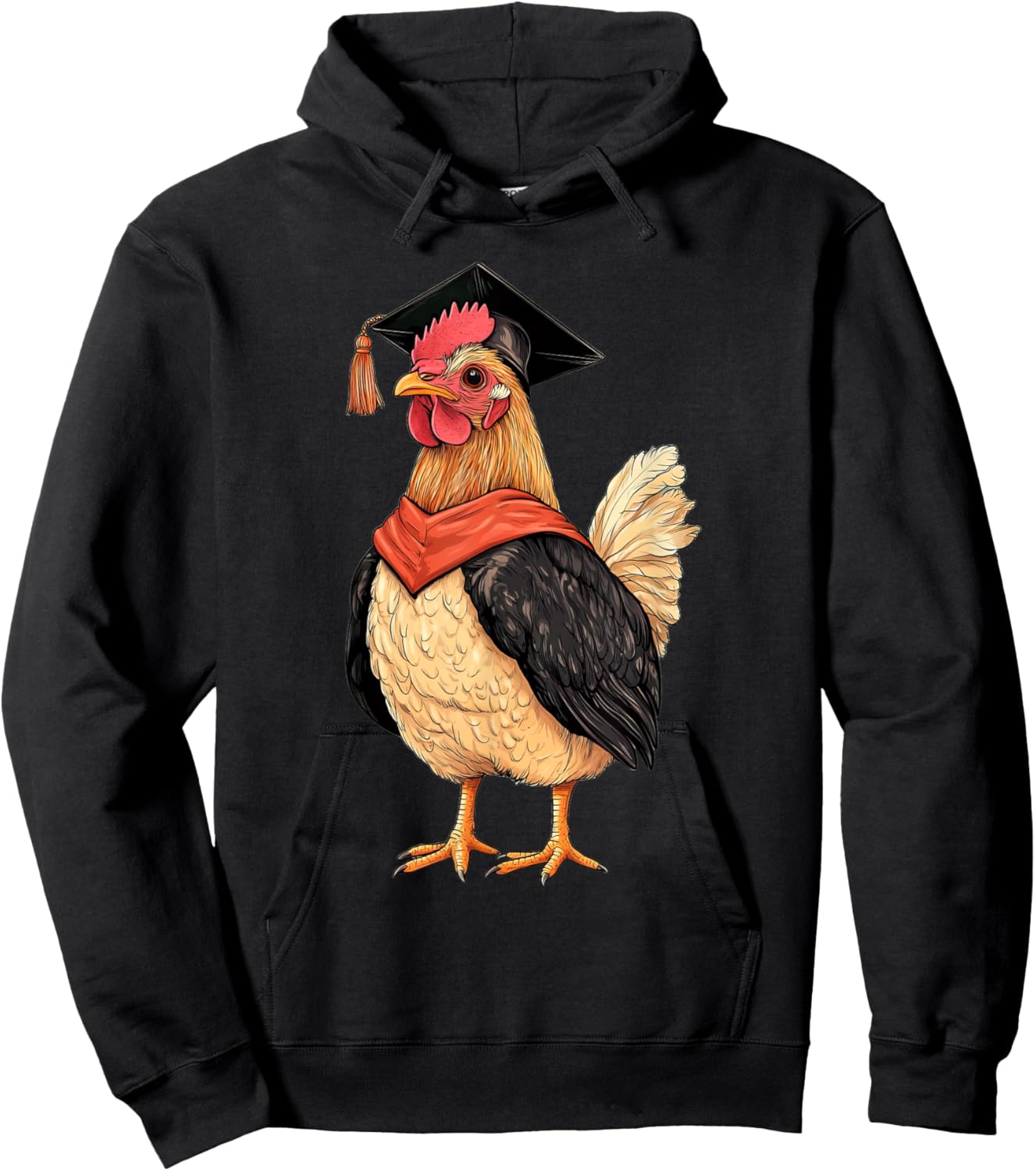 Kawaii Chicken Graduation Hoodie - Hoodie | Black