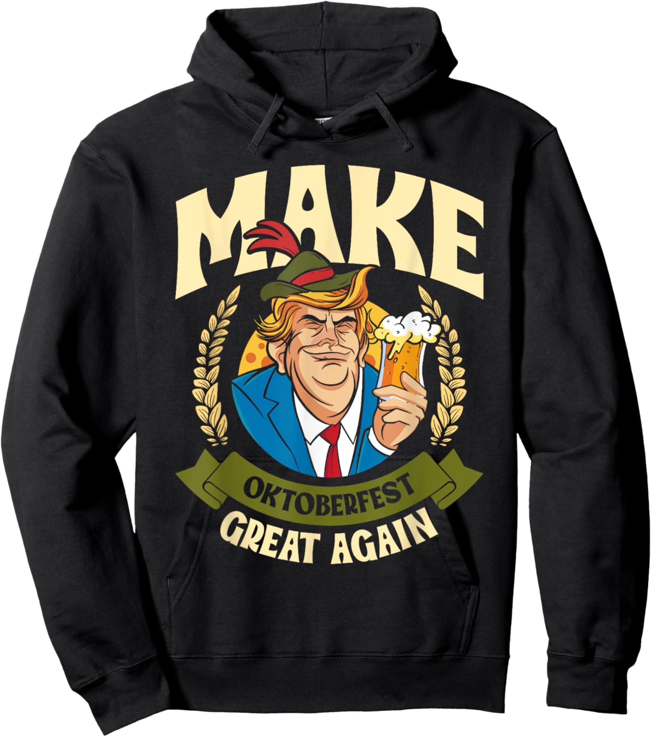 Munich Oktoberfest MAKE OCTOBER FEST GREAT AGAIN USA Hoodie - Hoodie | Black