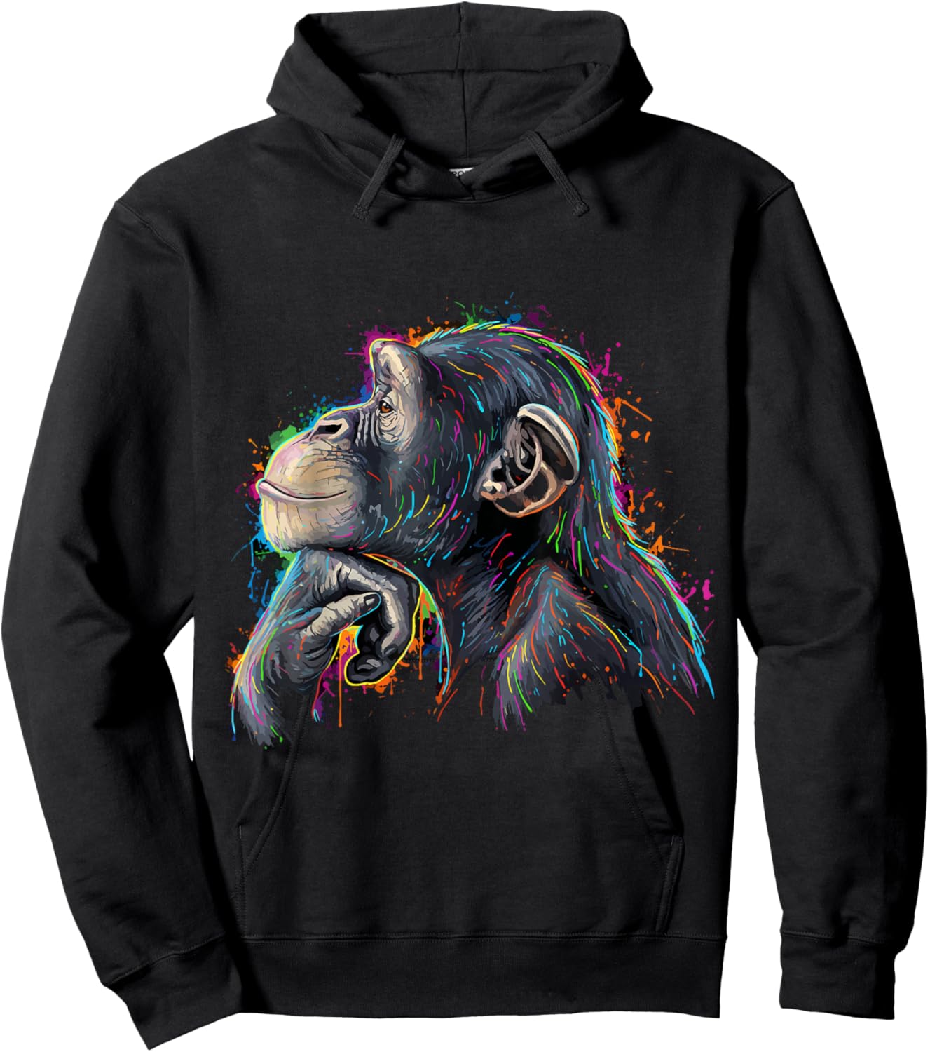 Rage Bait Monkey Lion Funny Brain Rot Viral Meme Gen Alpha Hoodie - Hoodie | Black