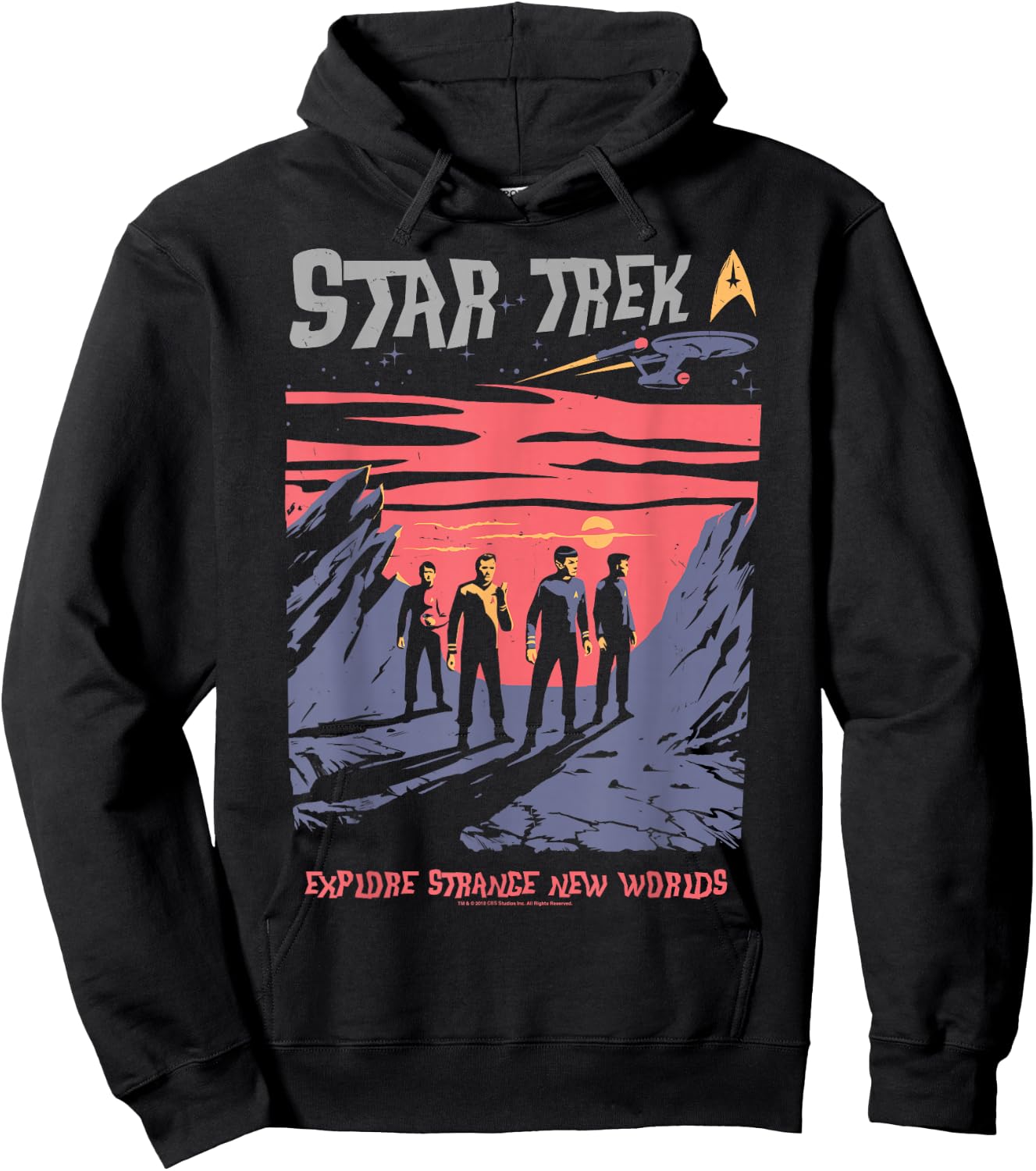 Star Trek Explore Strange New Worlds Fan Art Hoodie - Hoodie | Black