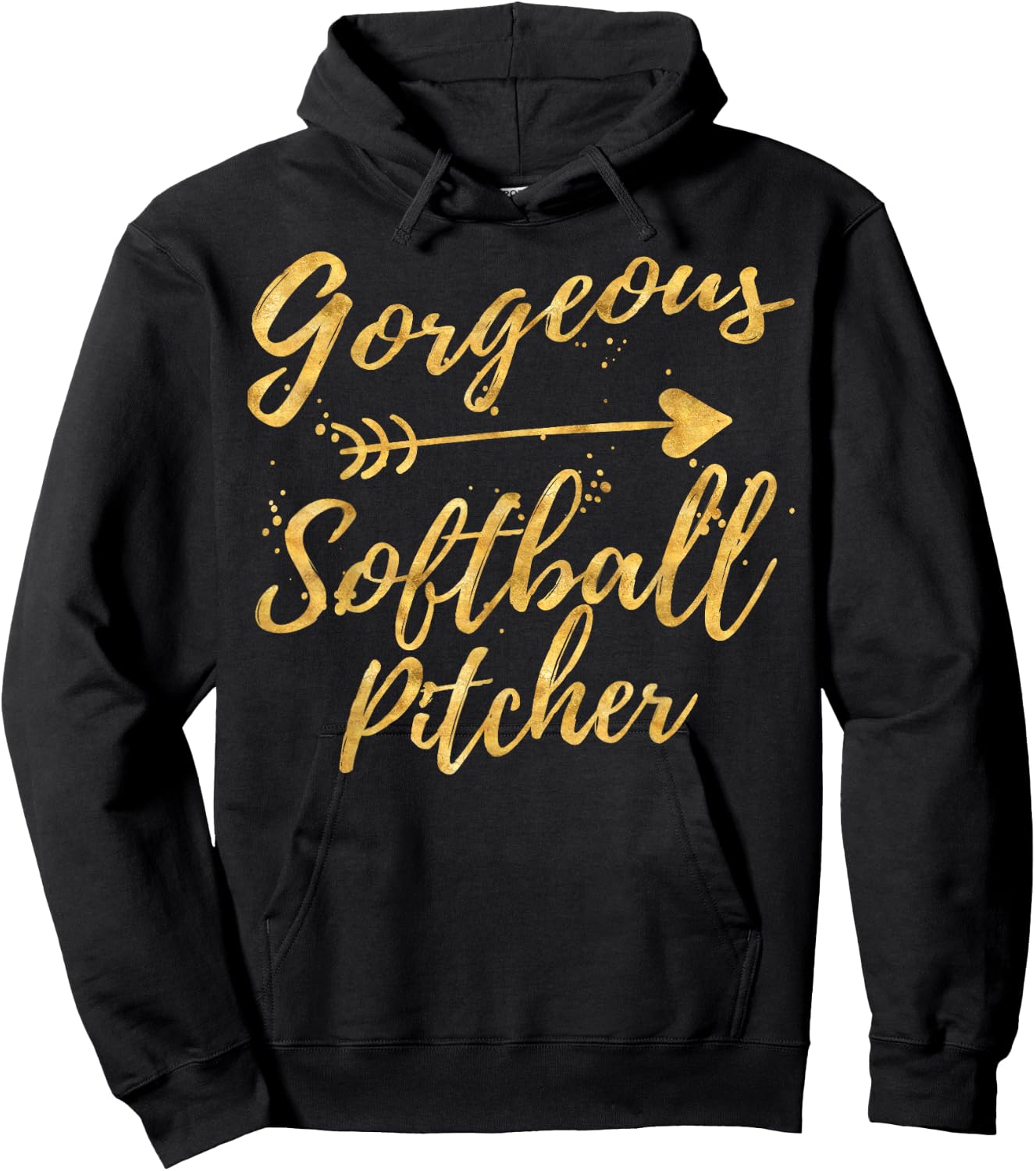 Gorgeous Softball Pitcher Gifts Shirts for Girls Hoodie - Hoodie | Black