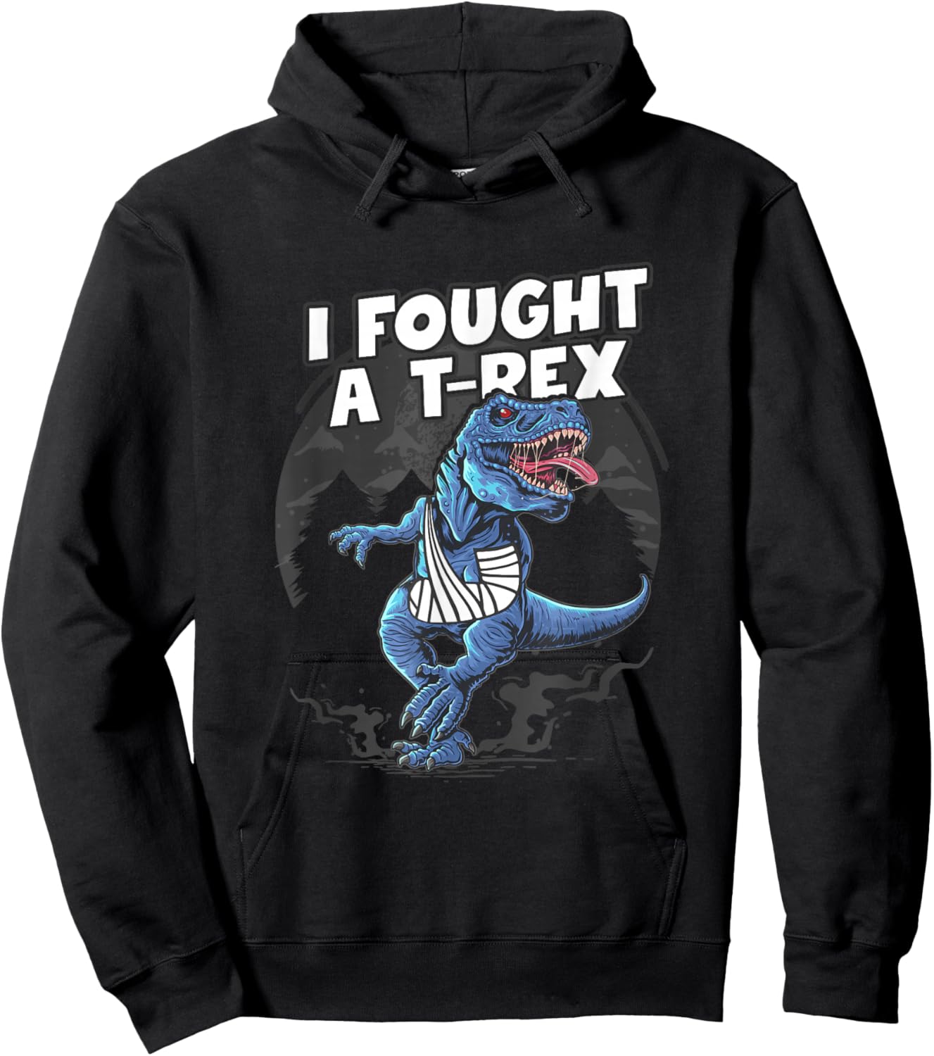 Broken Arm Recovery Boys Dinosaur I Fought A T-Rex Injury Hoodie - Hoodie | Black