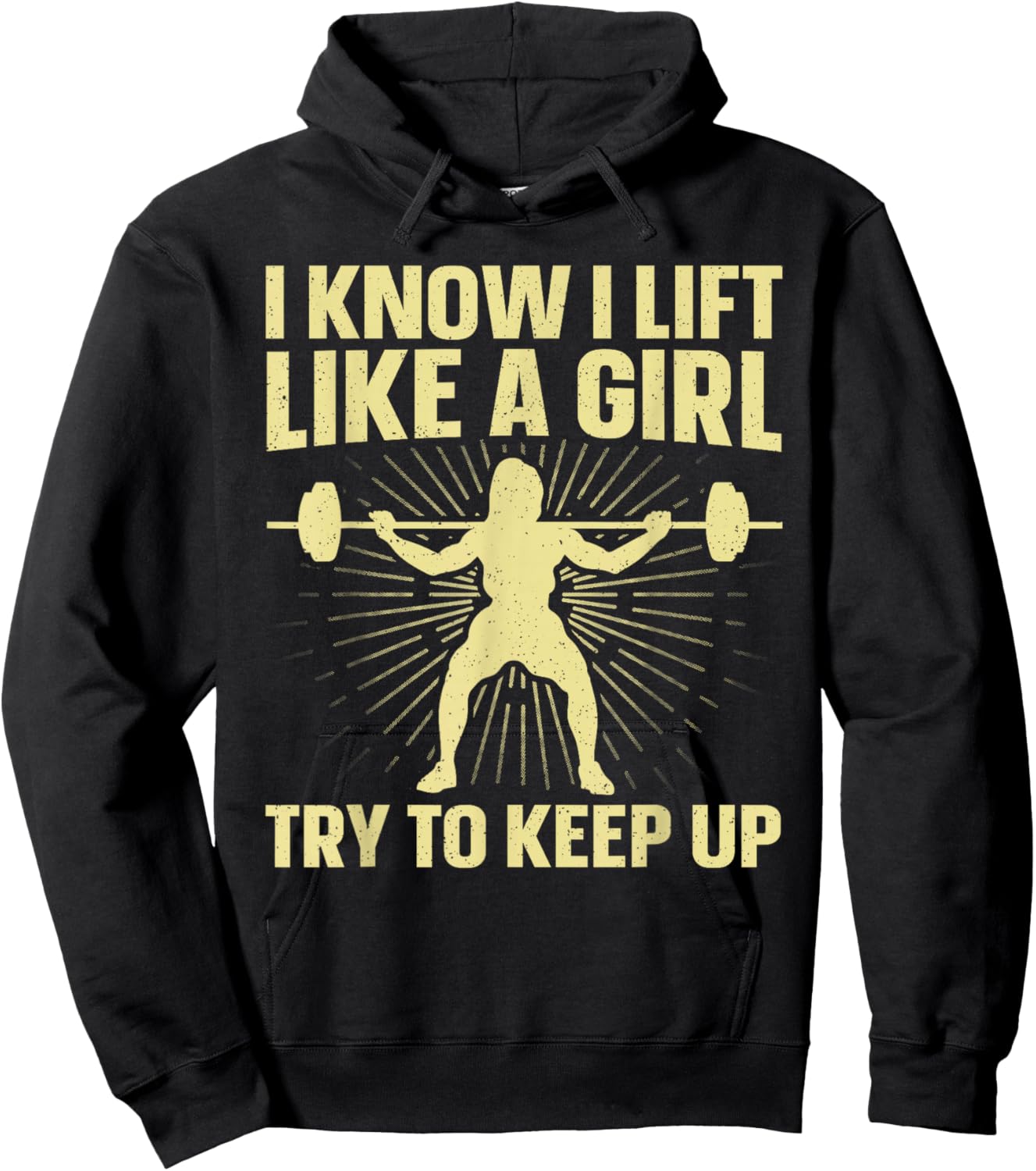 Powerlifting Art Girls Weightlifting Power Lifting Hoodie - Hoodie | Black