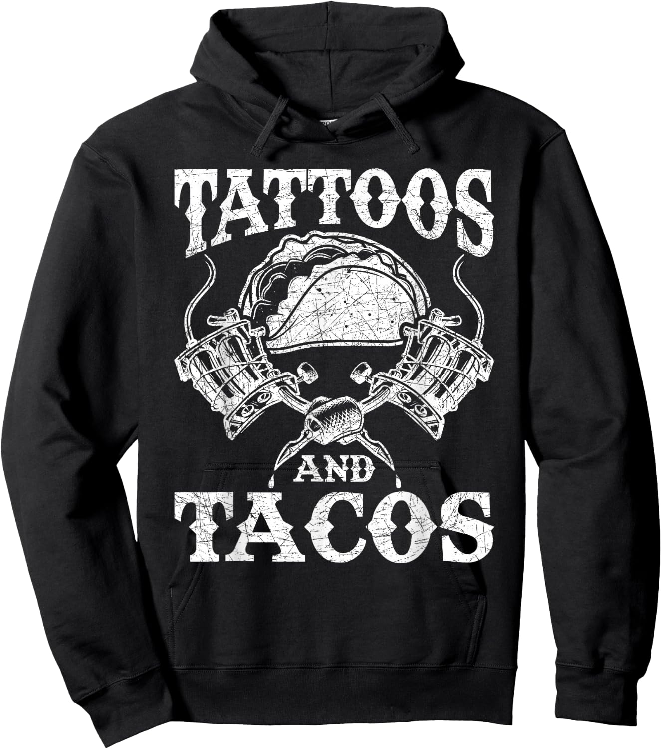 Mexican Food Tacos Mexico Tattoo Artist Tattoo Hoodie - Hoodie | Black