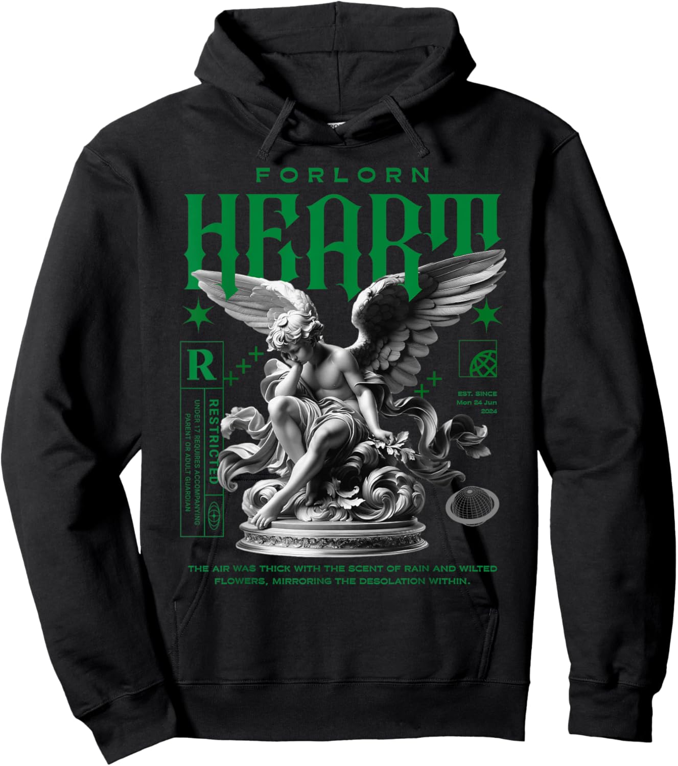 Forlorn Heart Lucky Green 5s Matching Women Hoodie - Hoodie | Black