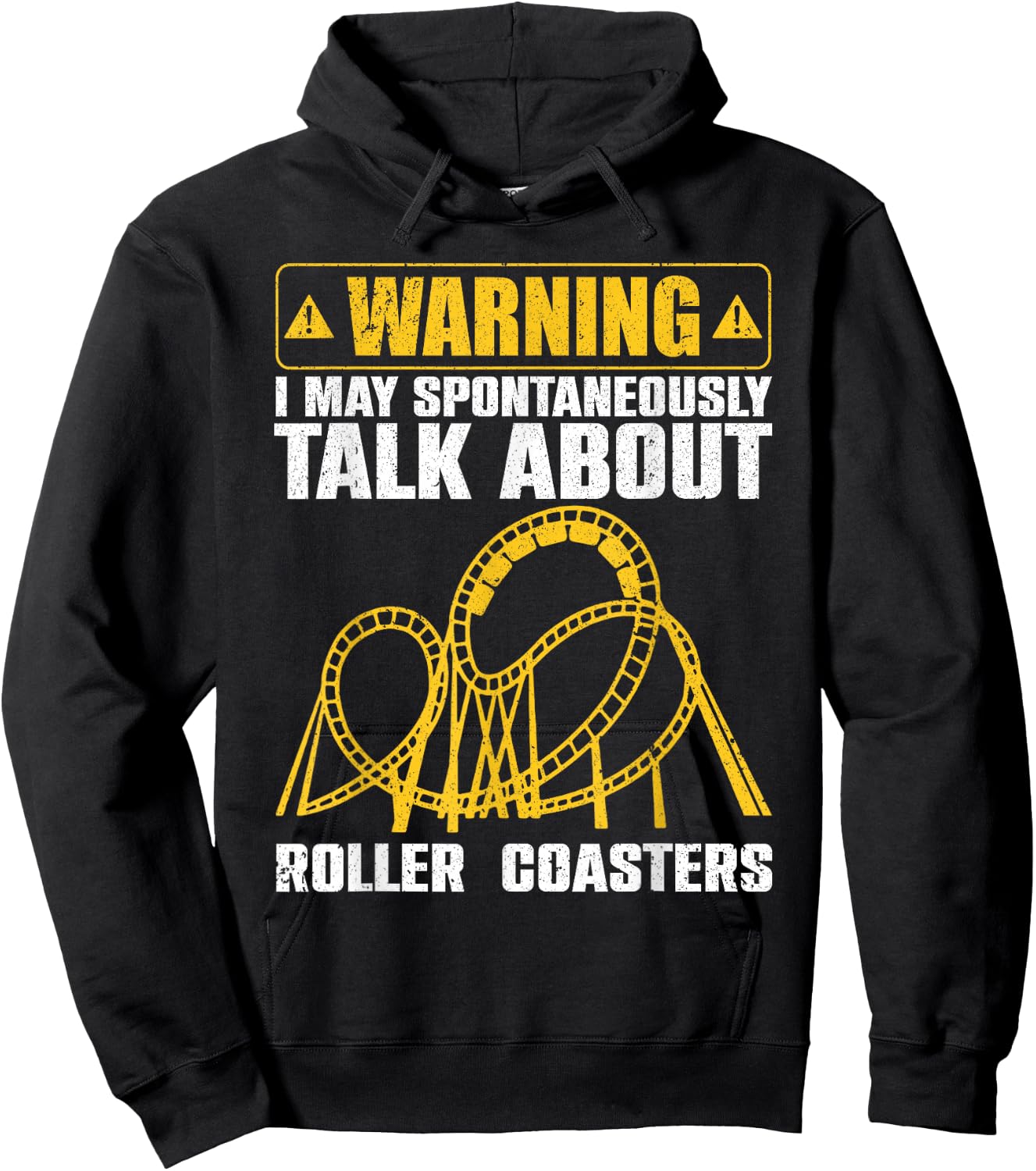 Cute Roller Coaster Women Ride Rollercoaster Lovers Hoodie - Hoodie | Black