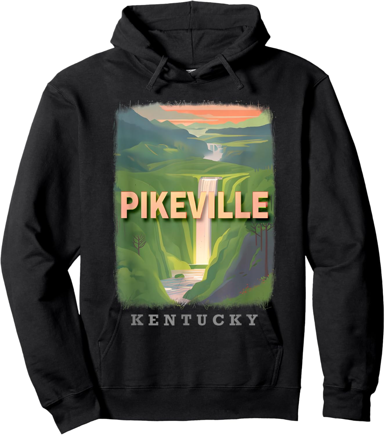Pikeville Kentucky KY Natural Beauty SD006 Hoodie - Hoodie | Black