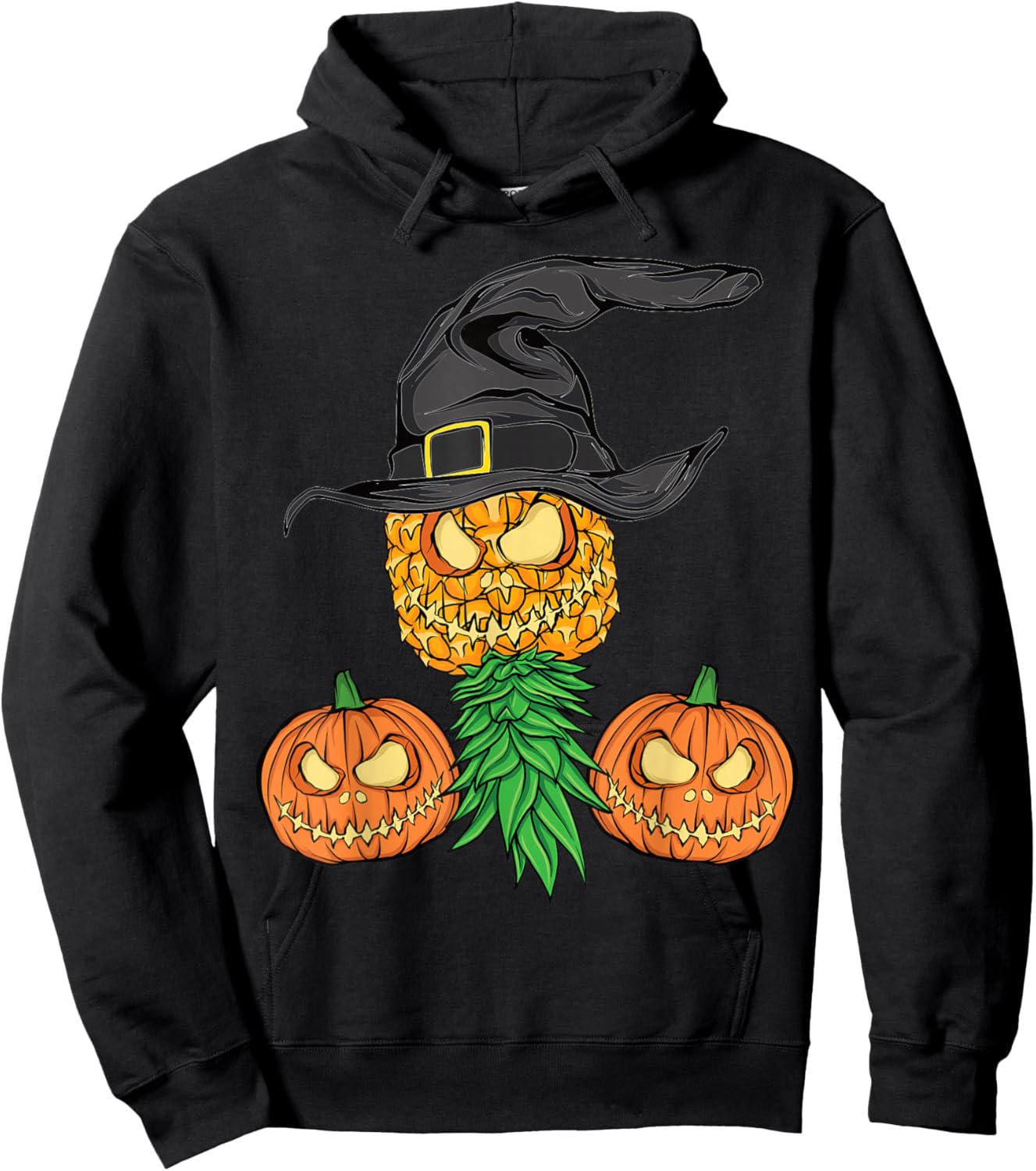 Halloween Swinger Upside Down Pineapple Swingers Men Women Hoodie - Hoodie | Black