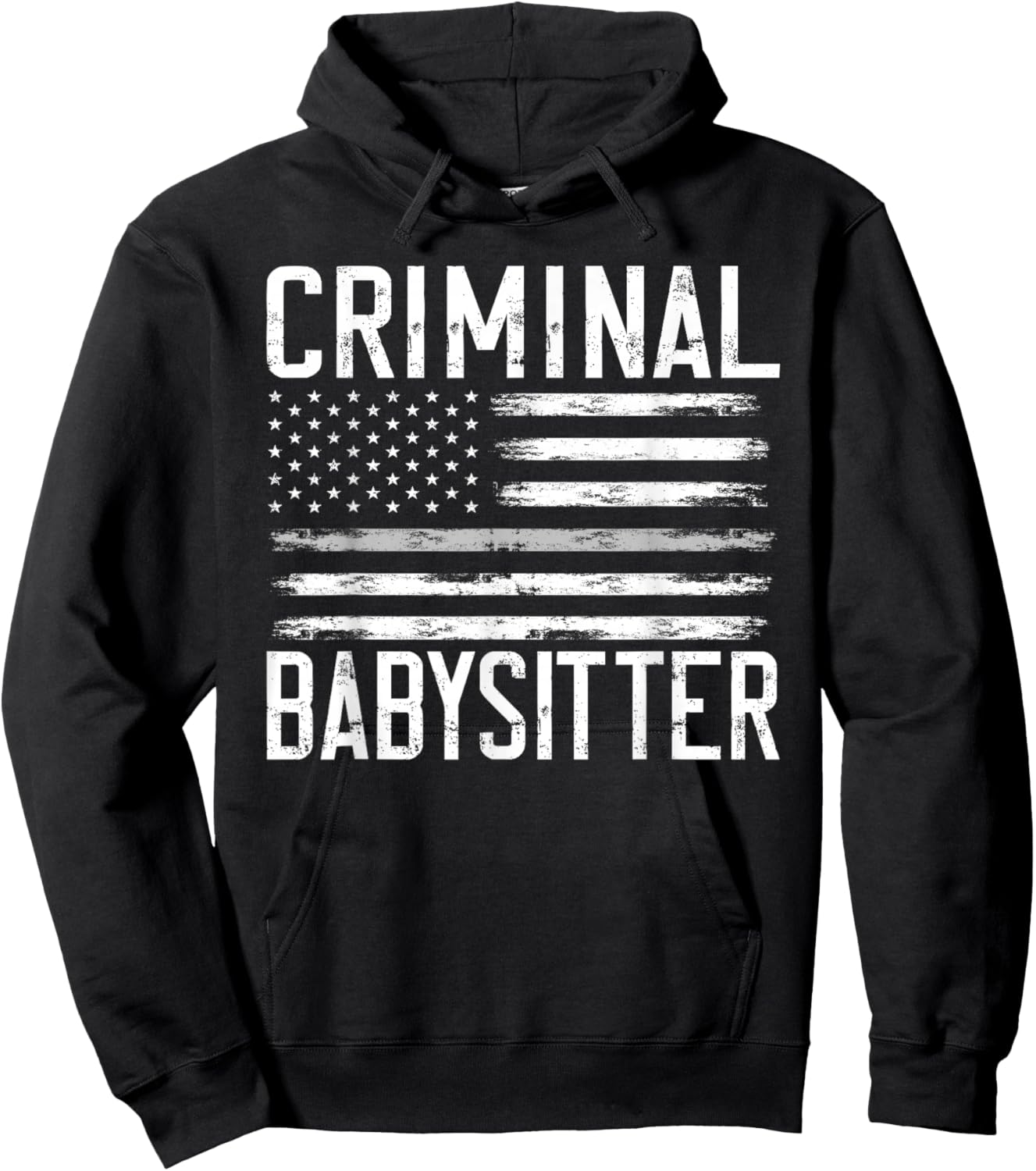 Correctional Officer Criminal Babysitter Thin Grey Line Hoodie - Hoodie | Black