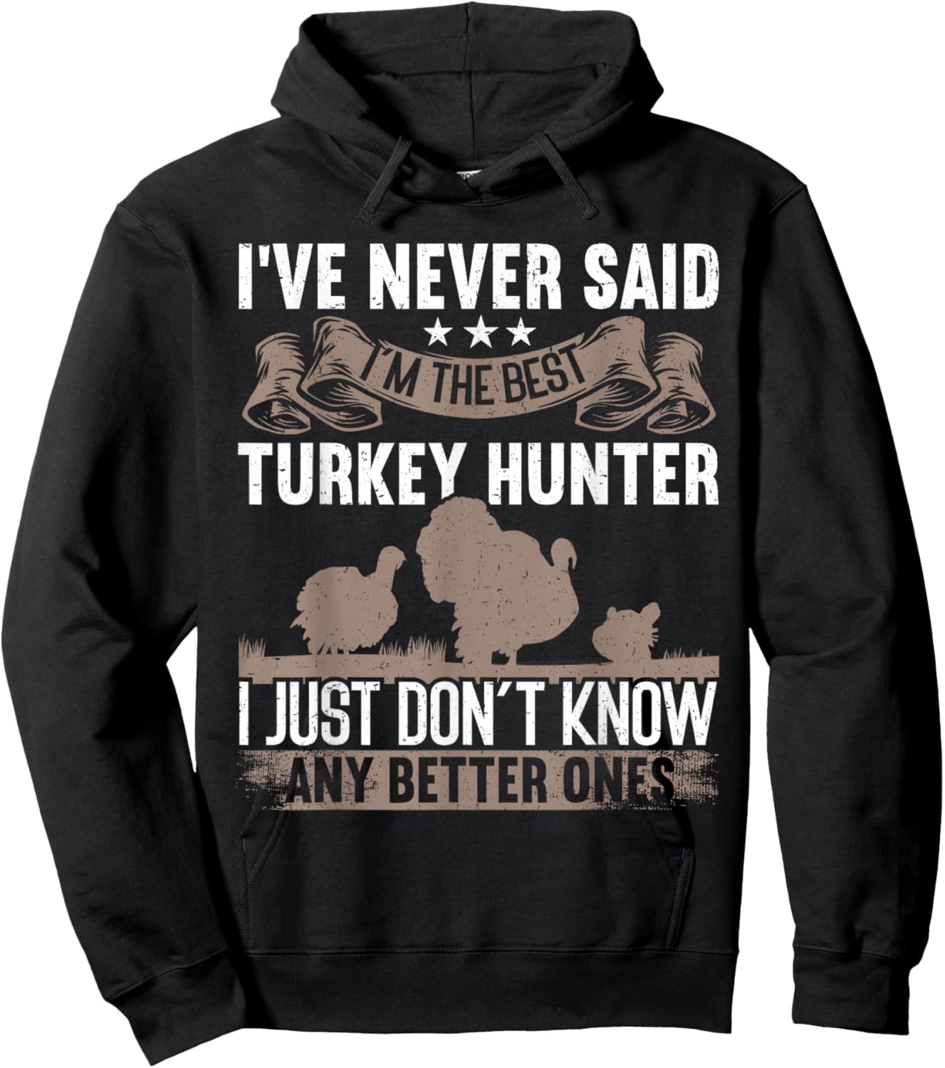 The Best Turkey Hunter Funny Turkey Hunting Hoodie - Hoodie | Black