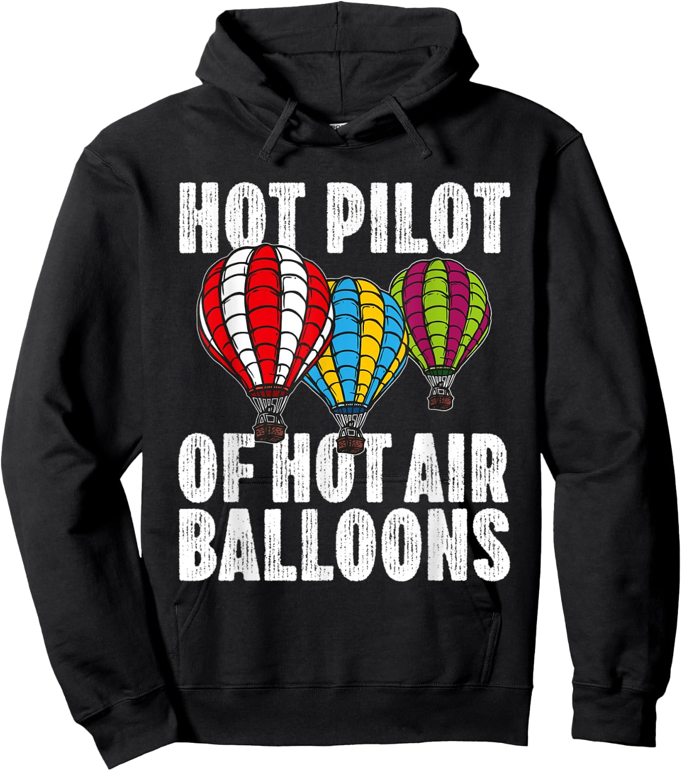 Funny Ballooning Balloon Trips Aviator Hot Air Balloon Pilot Hoodie - Hoodie | Black