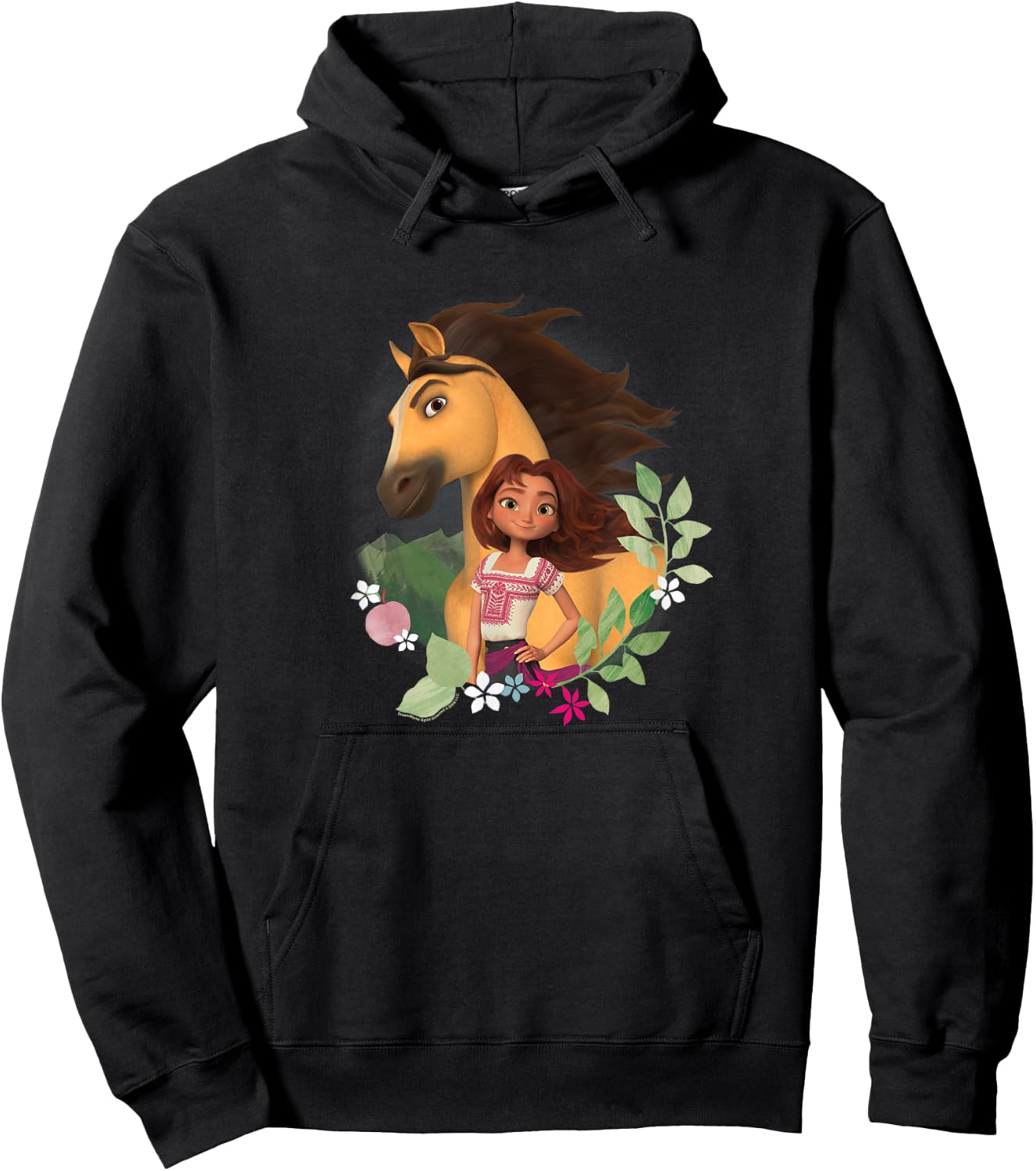 Spirit Untamed - Spirit and Lucky Foliage Hoodie - Hoodie | Black