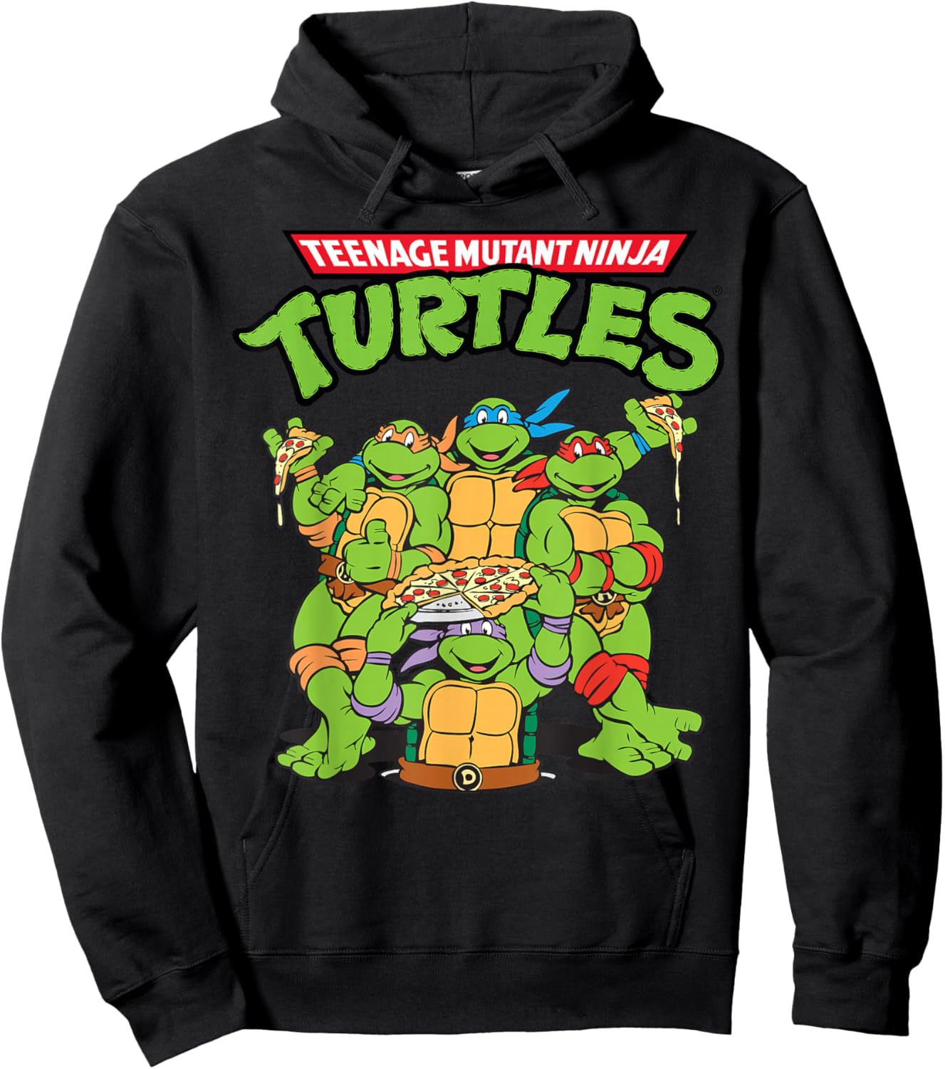Teenage Mutant Ninja Turtles Pizza Crew Hoodie - Hoodie | Black