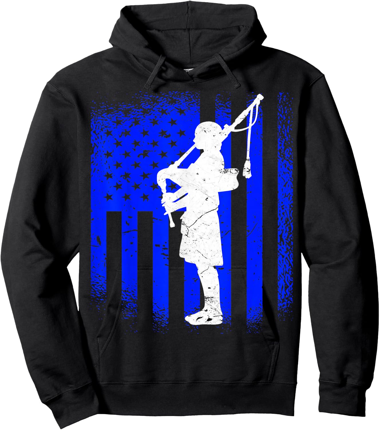 Bagpipe Bagpiping Kilt Scottish Bagpipe Hoodie - Hoodie | Black