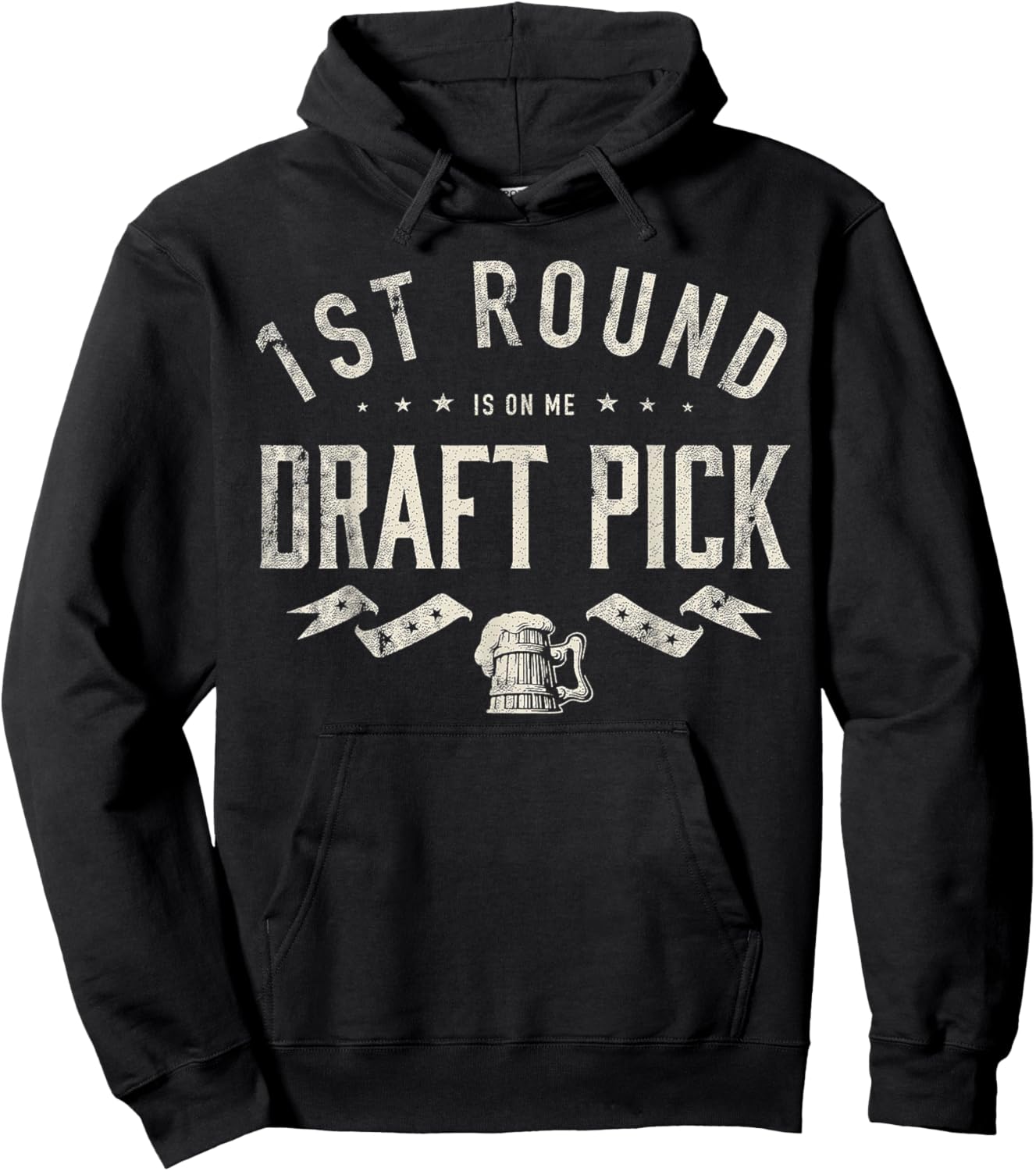 1st Round Is On Me Draft Pick Funny Beer Lover Hoodie - Hoodie | Black