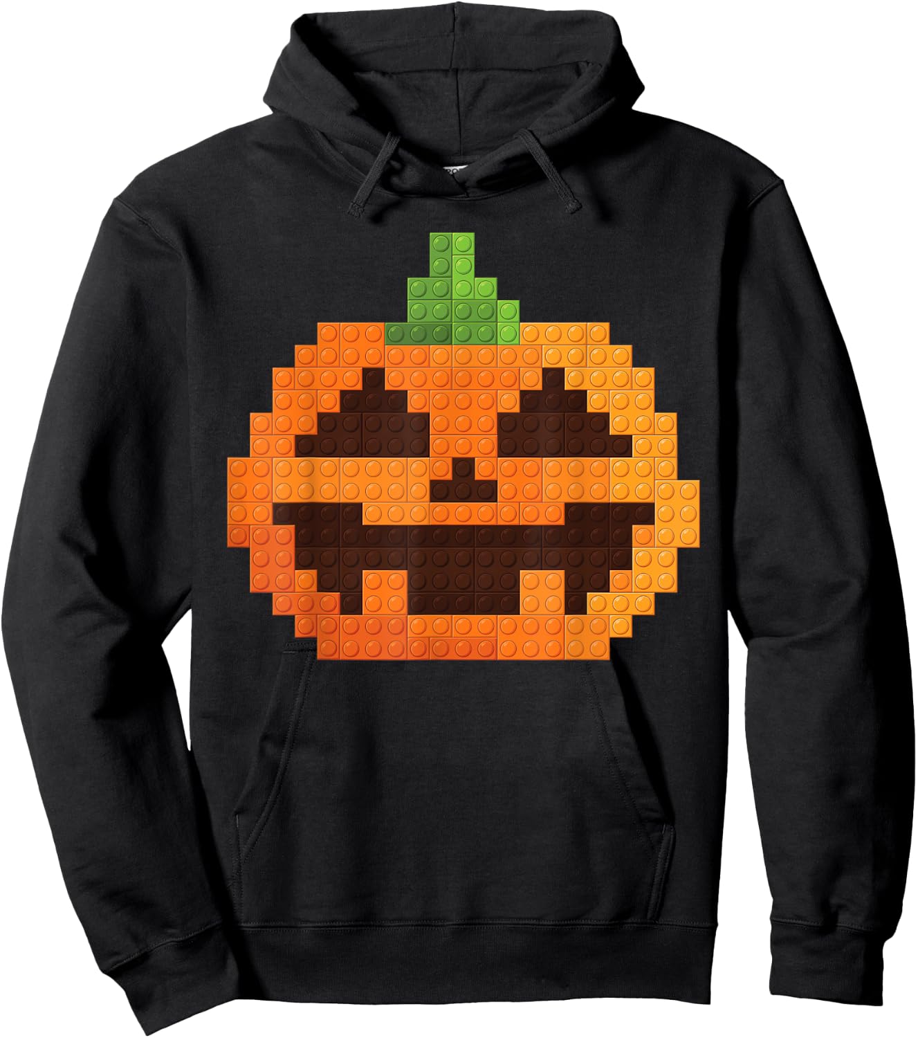 Halloween Master Builder Pumpkin kids Building Blocks Bricks Hoodie - Hoodie | Black