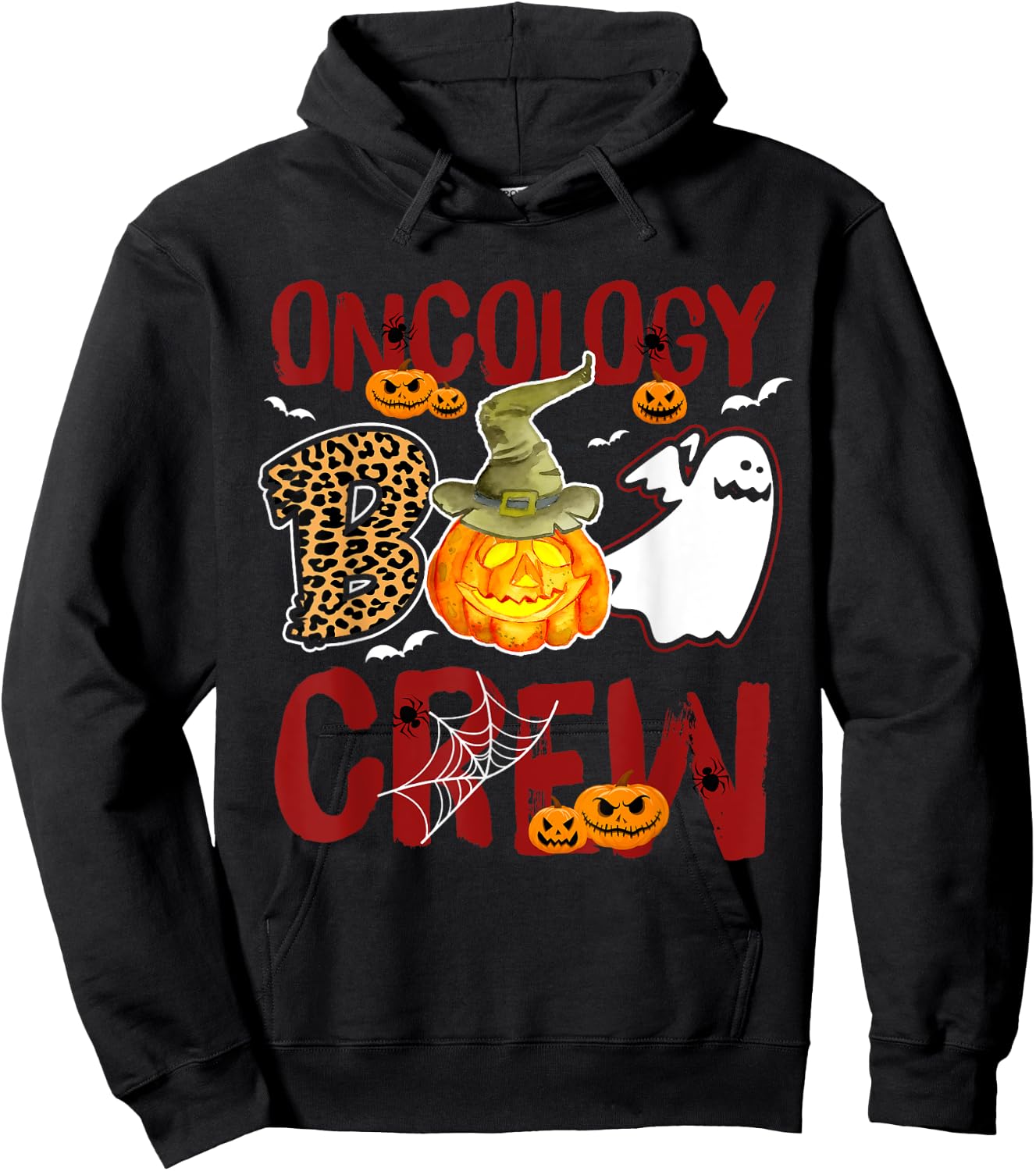 Oncology Boo Crew Halloween Oncologist match costume Hoodie - Hoodie | Black