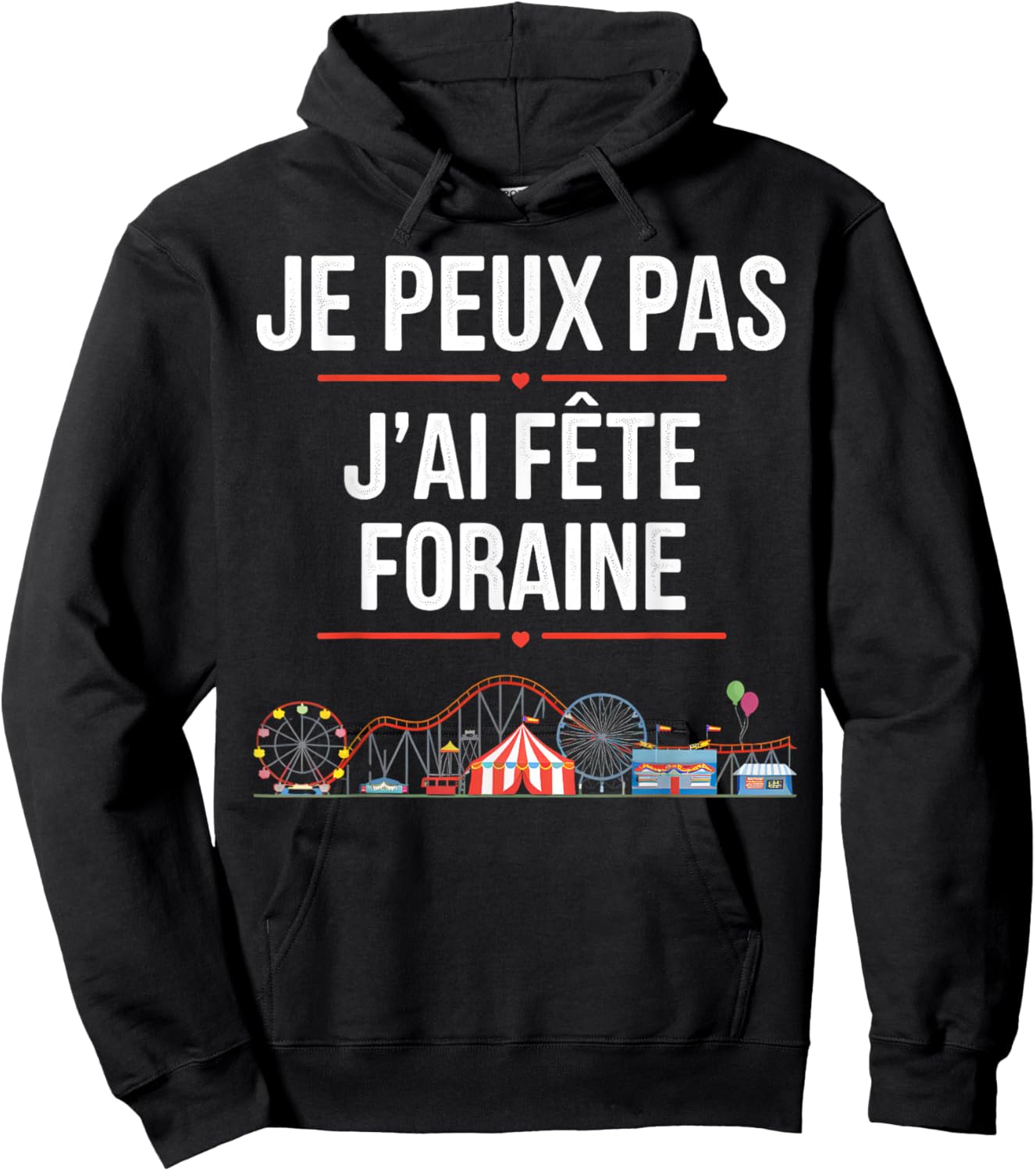 I Can't, I Have Throne Funfair , Black, S Hoodie - Hoodie | Black