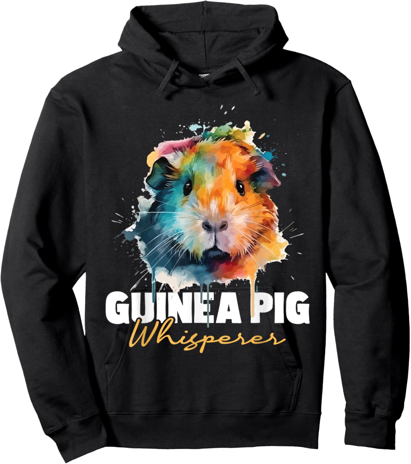 Guinea Pig Whisperer - Pet Owner Rodent Lover Hoodie - Hoodie | Black