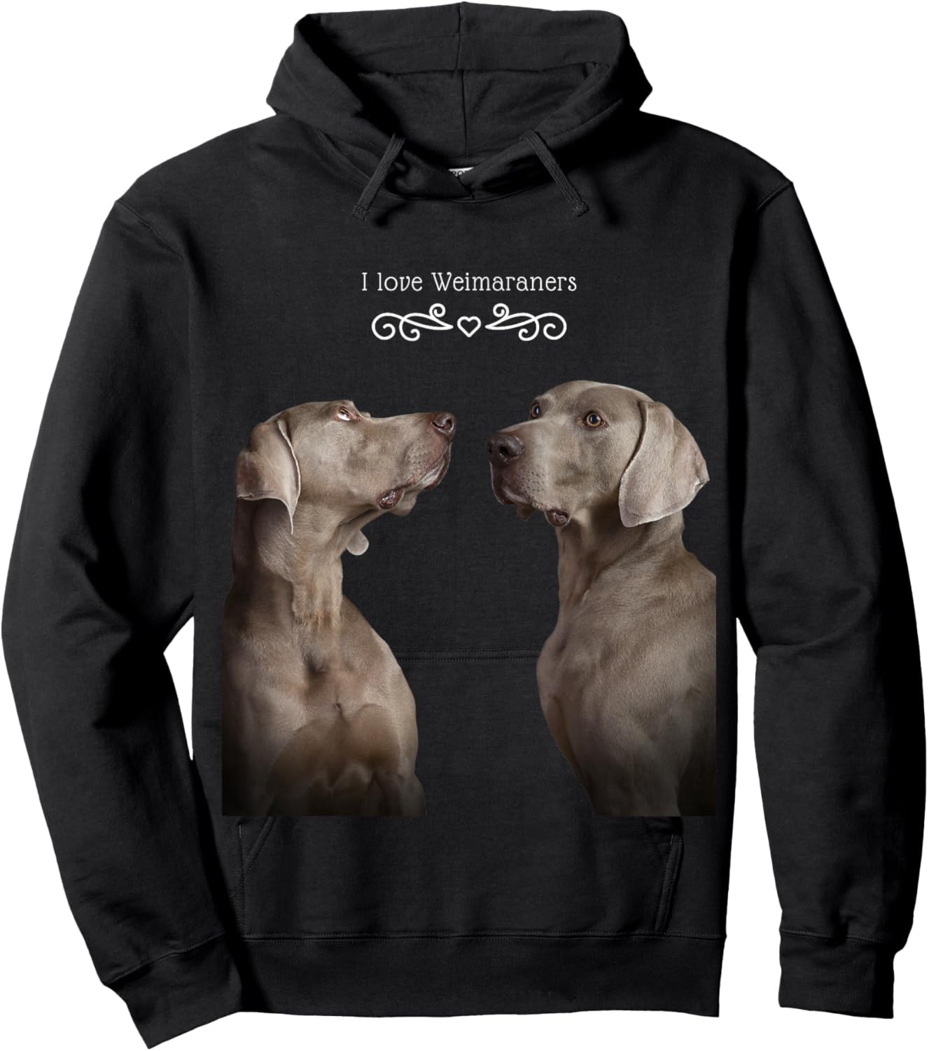 Weimaraner Dog Women Kids Hoodie - Hoodie | Black